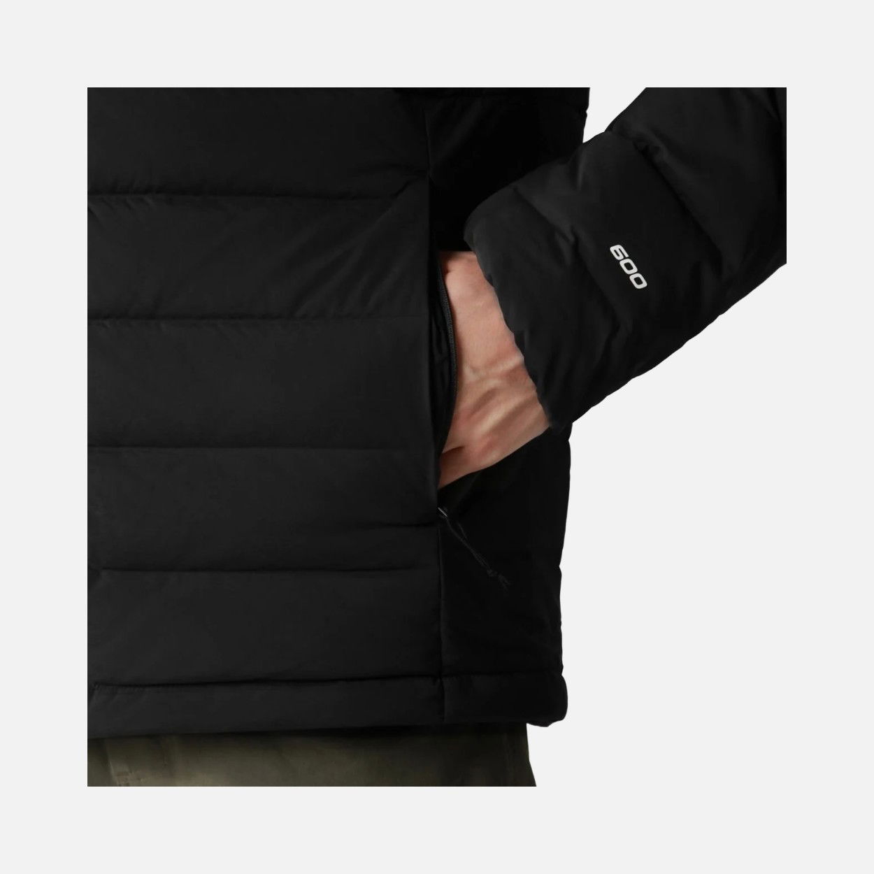 North Face Belleview Stretch Goose Down 600 Full-Zip Hoodie Erkek Mont