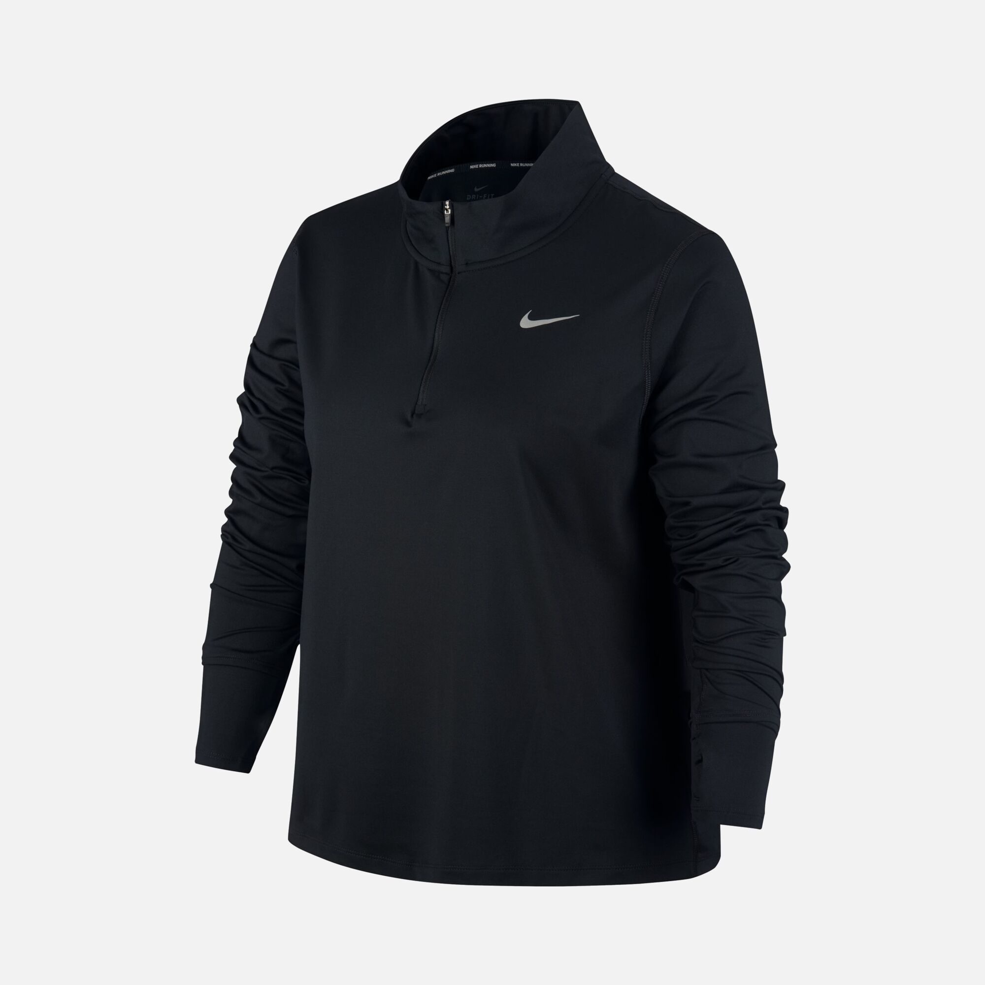 Nike Element Running 1/2-Zip Long-Sleeve (Plus-Size) Kadın Tişört
