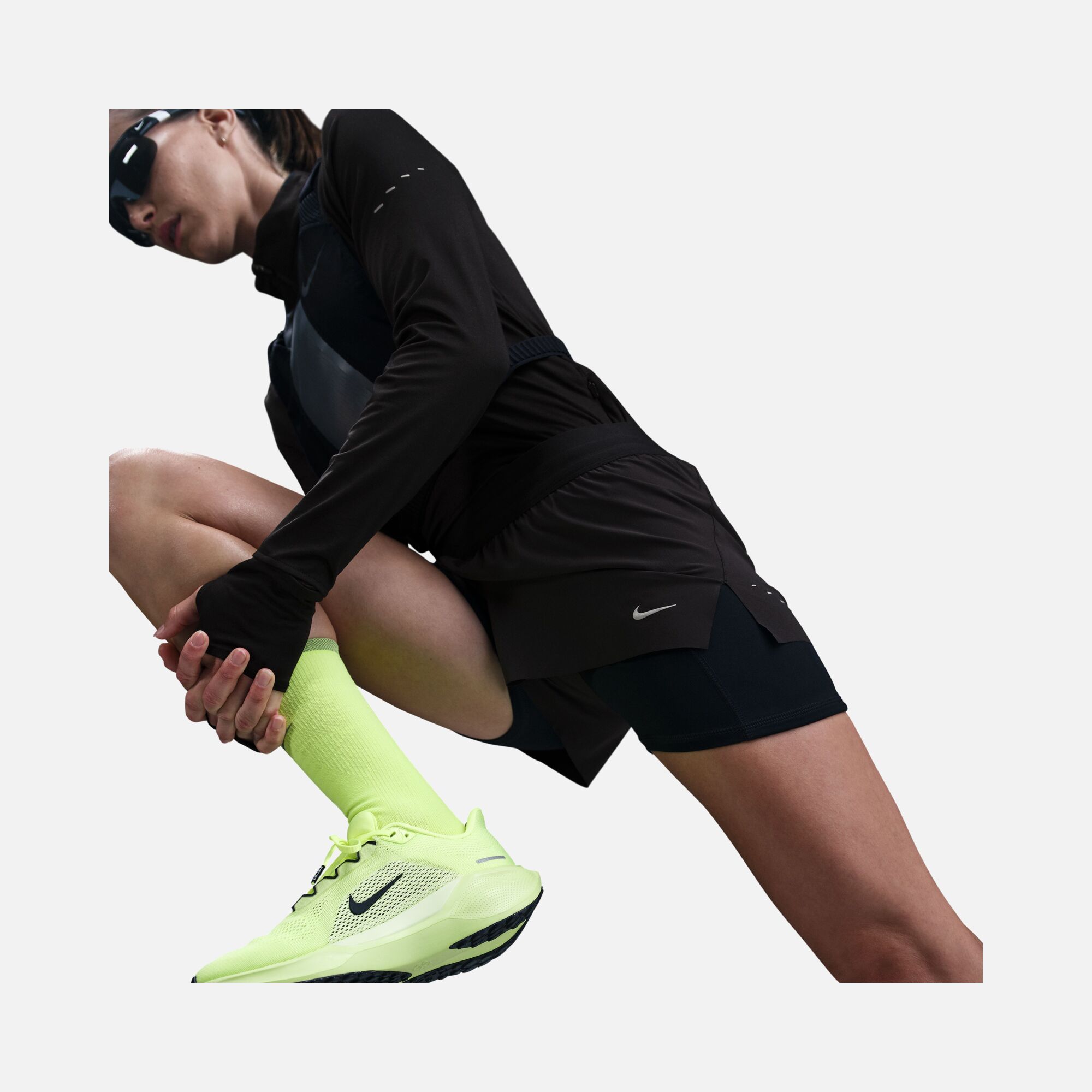 Nike Swift Dri-Fit High Waist 2-in-1 Running Kadın Şort