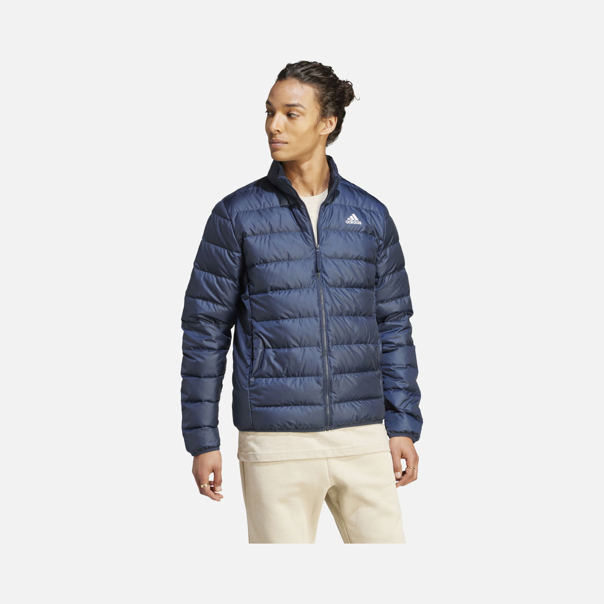 adidas Essentials Light Down Full-Zip FW23 Hoodie Erkek Ceket