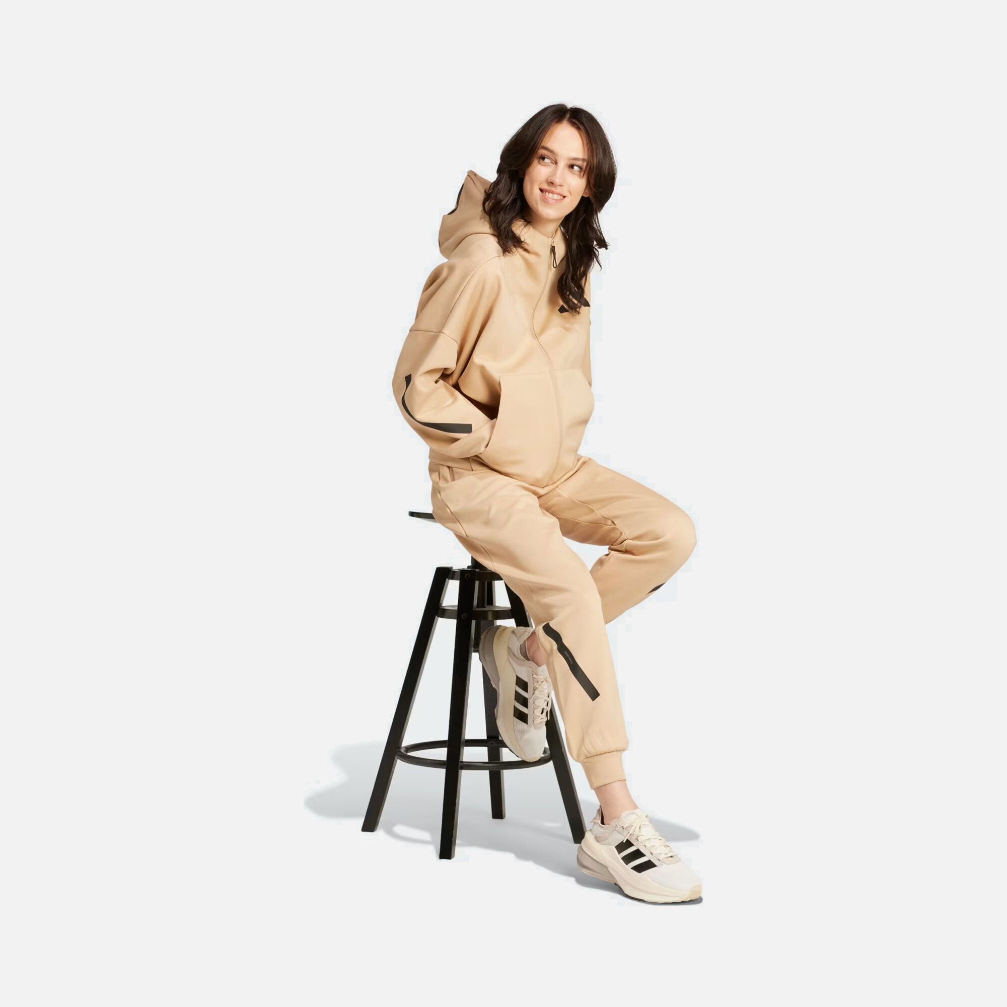 adidas Sportswear Z.N.E. Primeknit Fabric Full-Zip Hoodie Kadın Sweatshirt