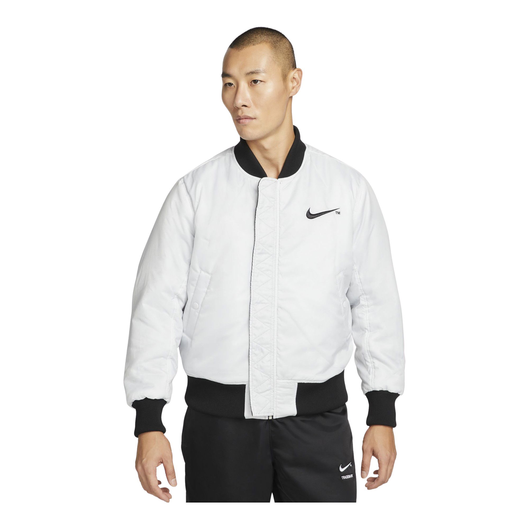 Nike Sportswear Swoosh Therma-Fit Synthetic-Fill Reversible Bomber Full-Zip Erkek Mont