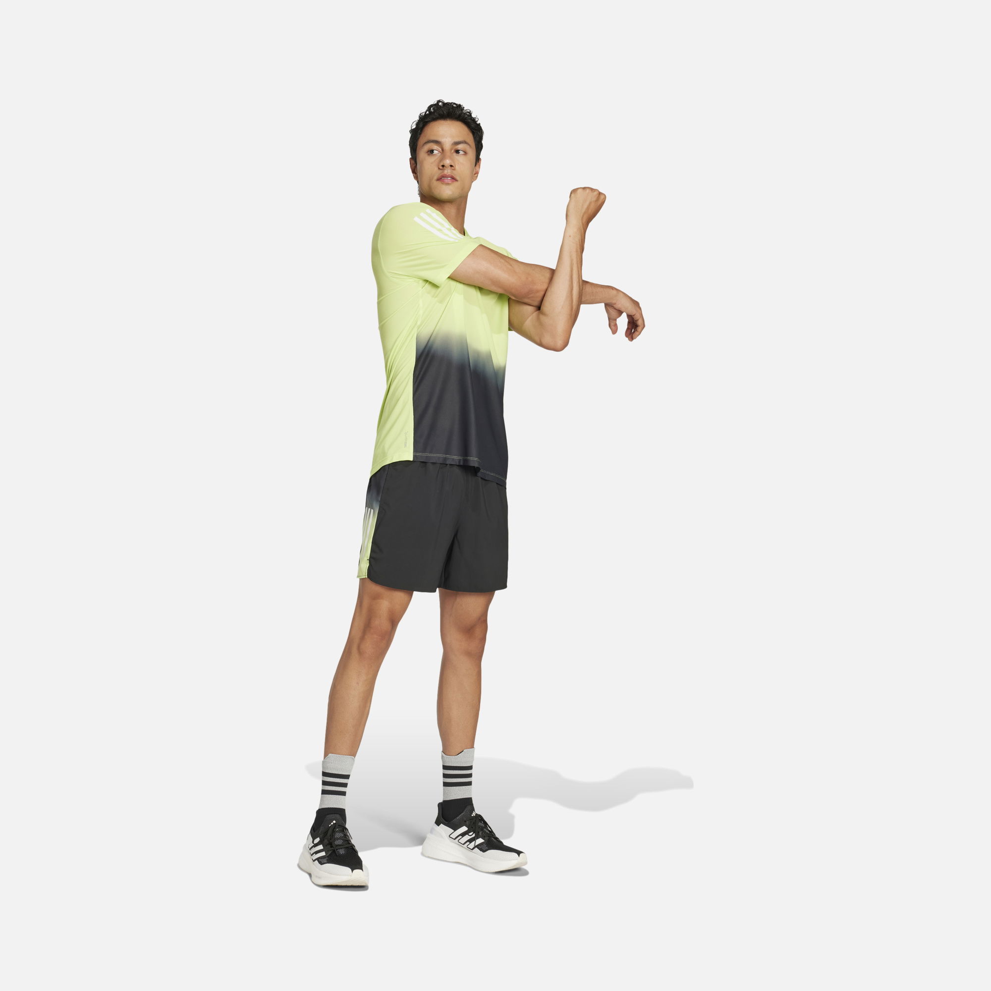 adidas Climacool Own the Run Colorblock Running Short-Sleeve Erkek Tişört