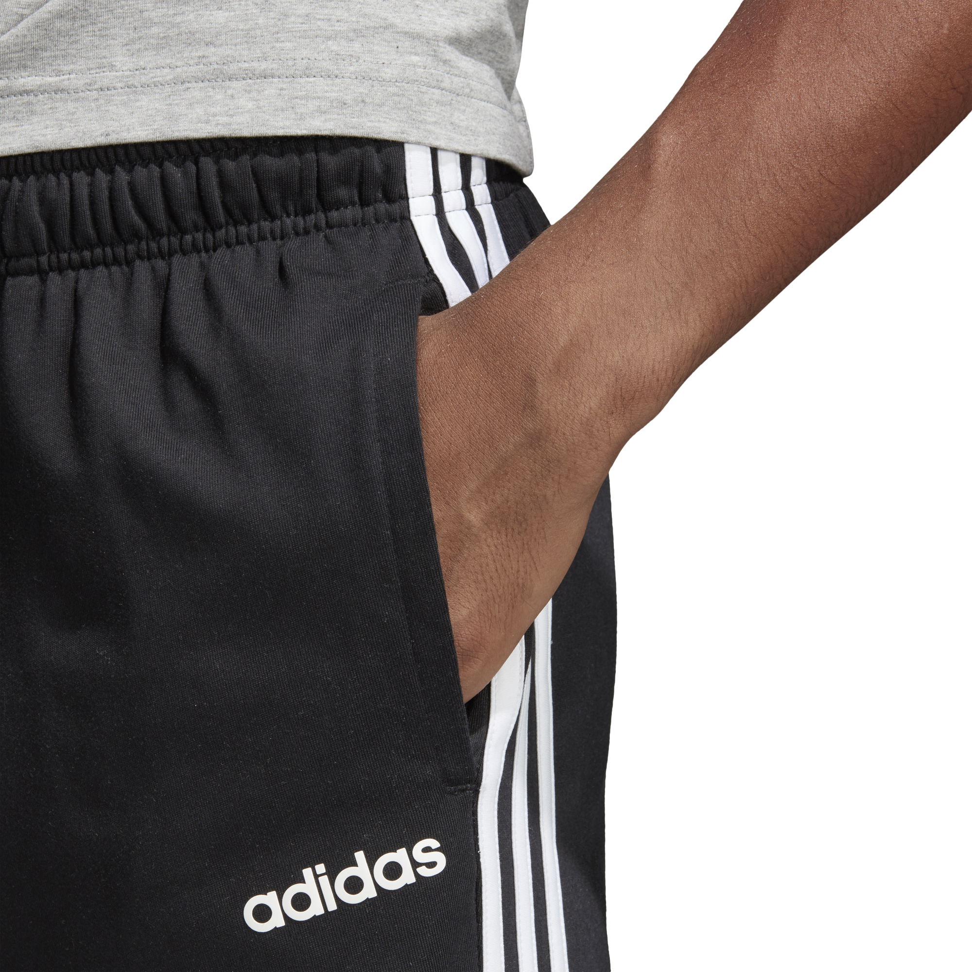adidas Essentials 3-Stripes Tapered Open Hem Erkek Eşofman Altı