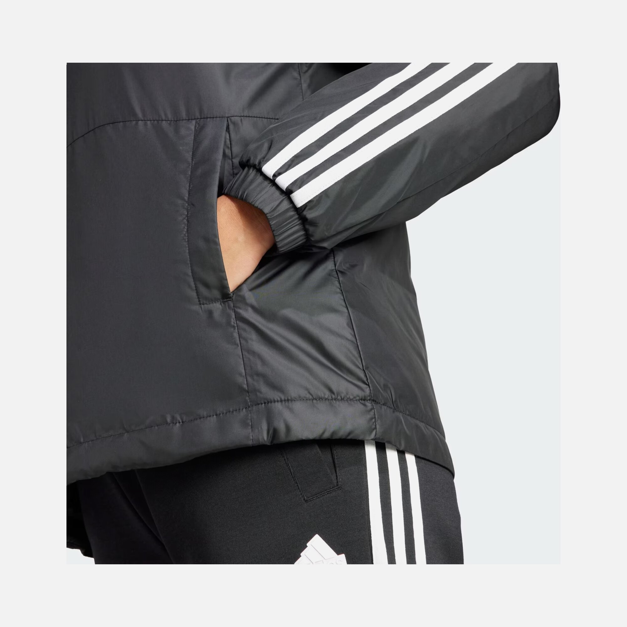 asidas Essentials 3-Stripes Insulated Full-Zip Hoodie Kadın Ceket