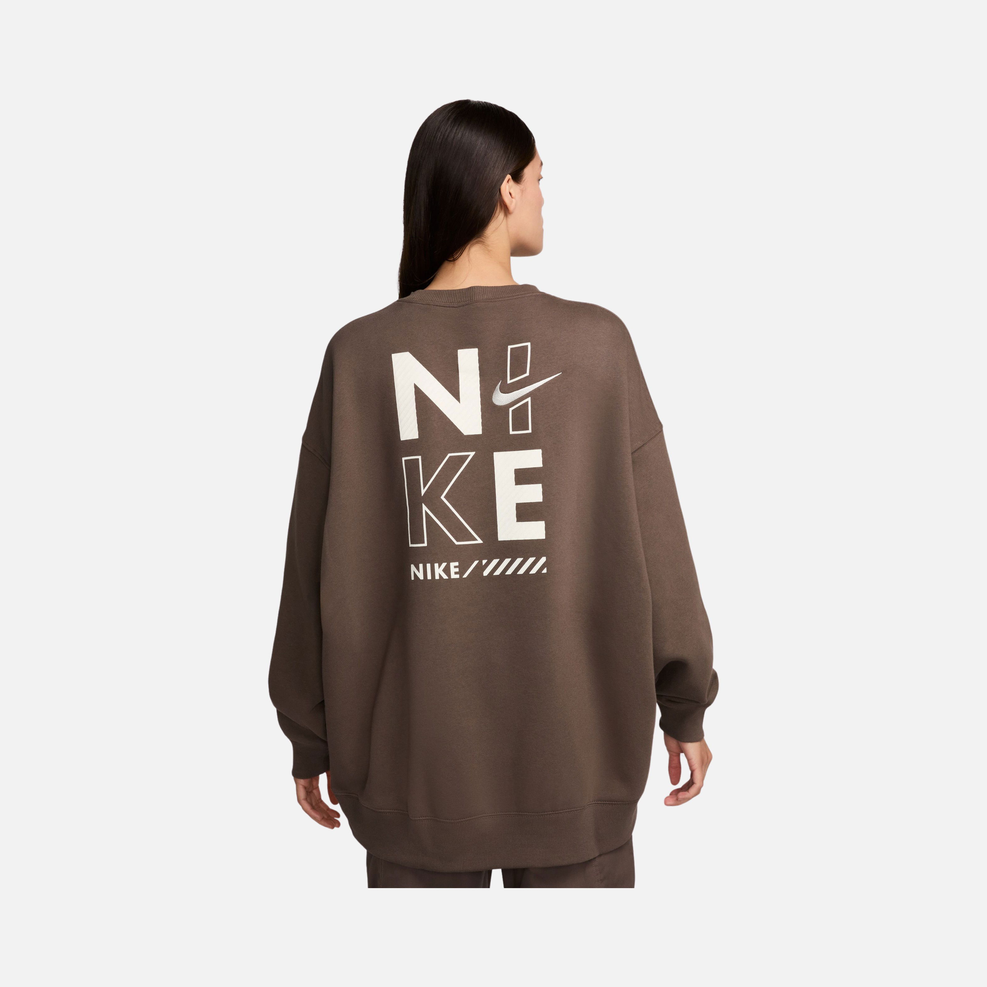 Nike Sportswear Gel Oversized Fleece Crew-Neck Kadın Sweatshirt
