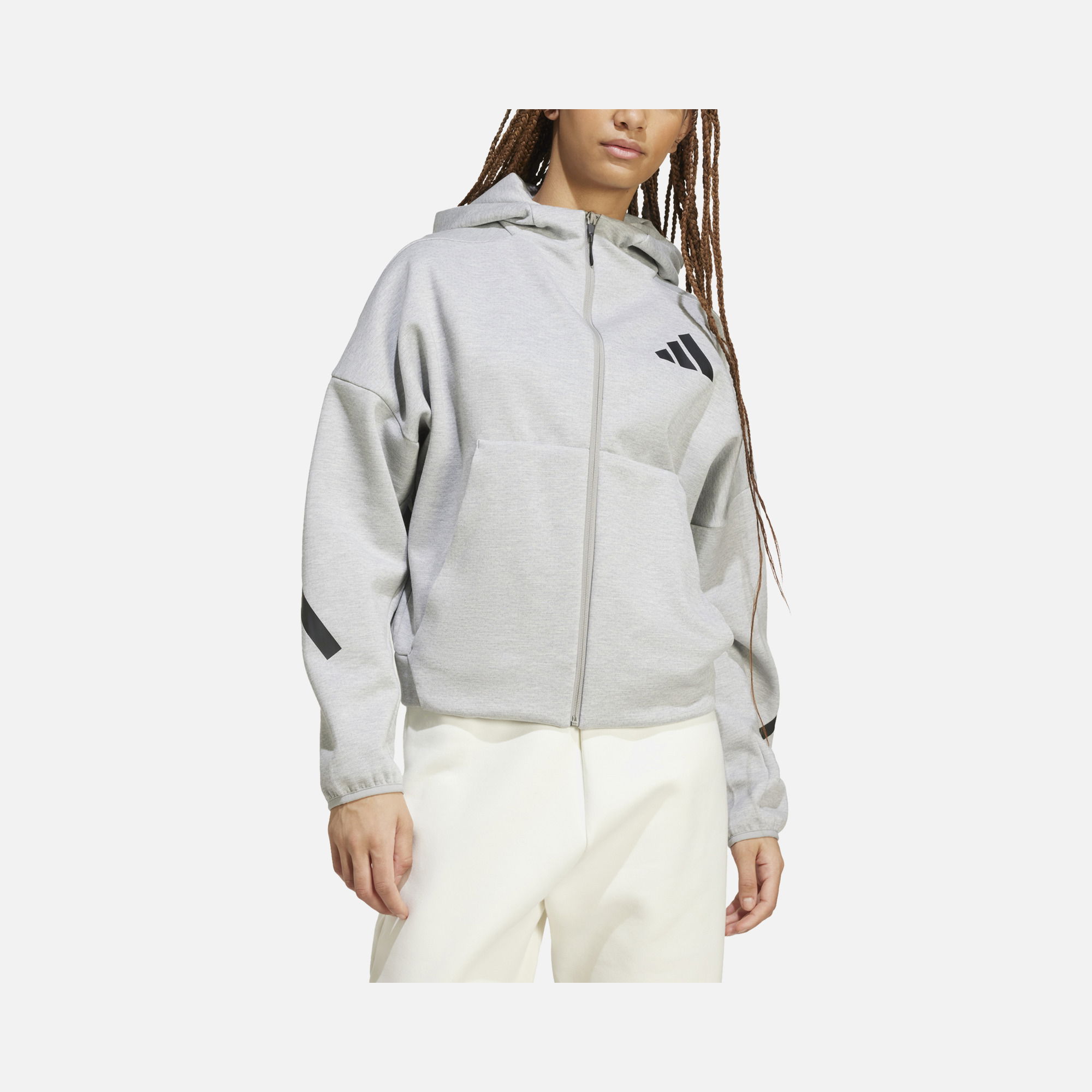 adidas Sportswear Z.N.E. Primeknit Fabric Full-Zip Hoodie Kadın Sweatshirt