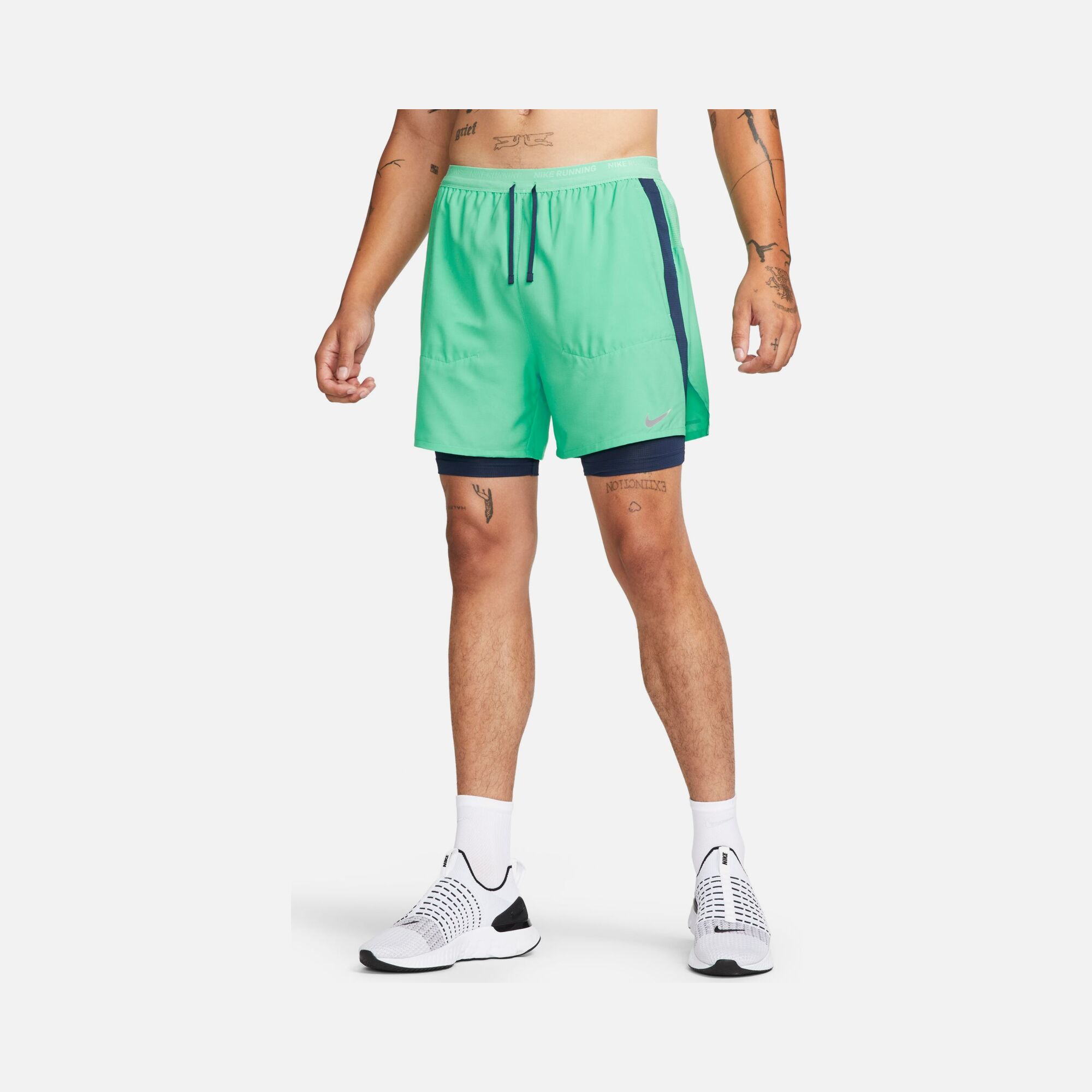 Nike Dri-Fit Stride Hybrid 13cm (approx.) 2-in-1 Running Erkek Şort