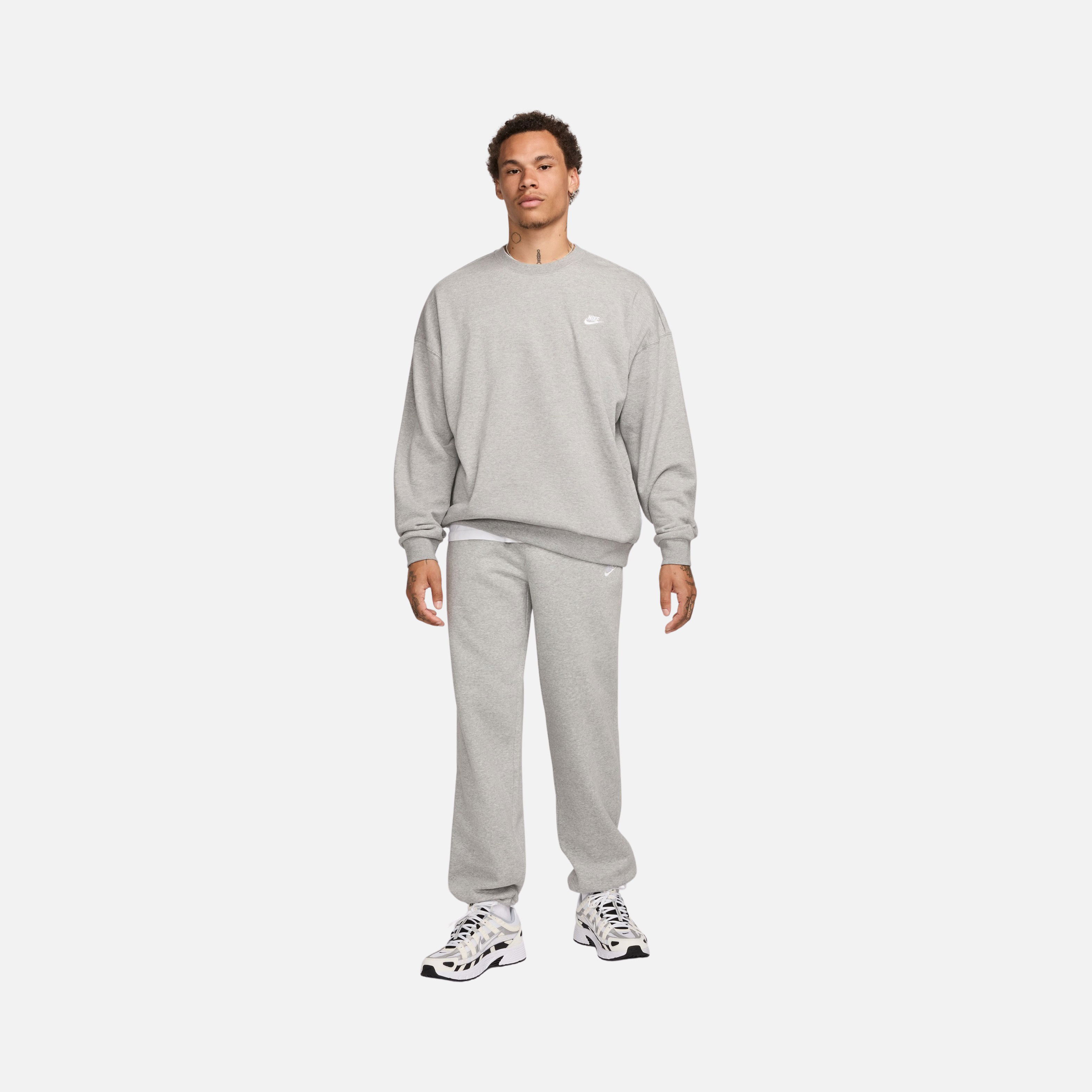 Nike Club+ Fleece Oversized French Terry Crew Erkek Sweatshirt