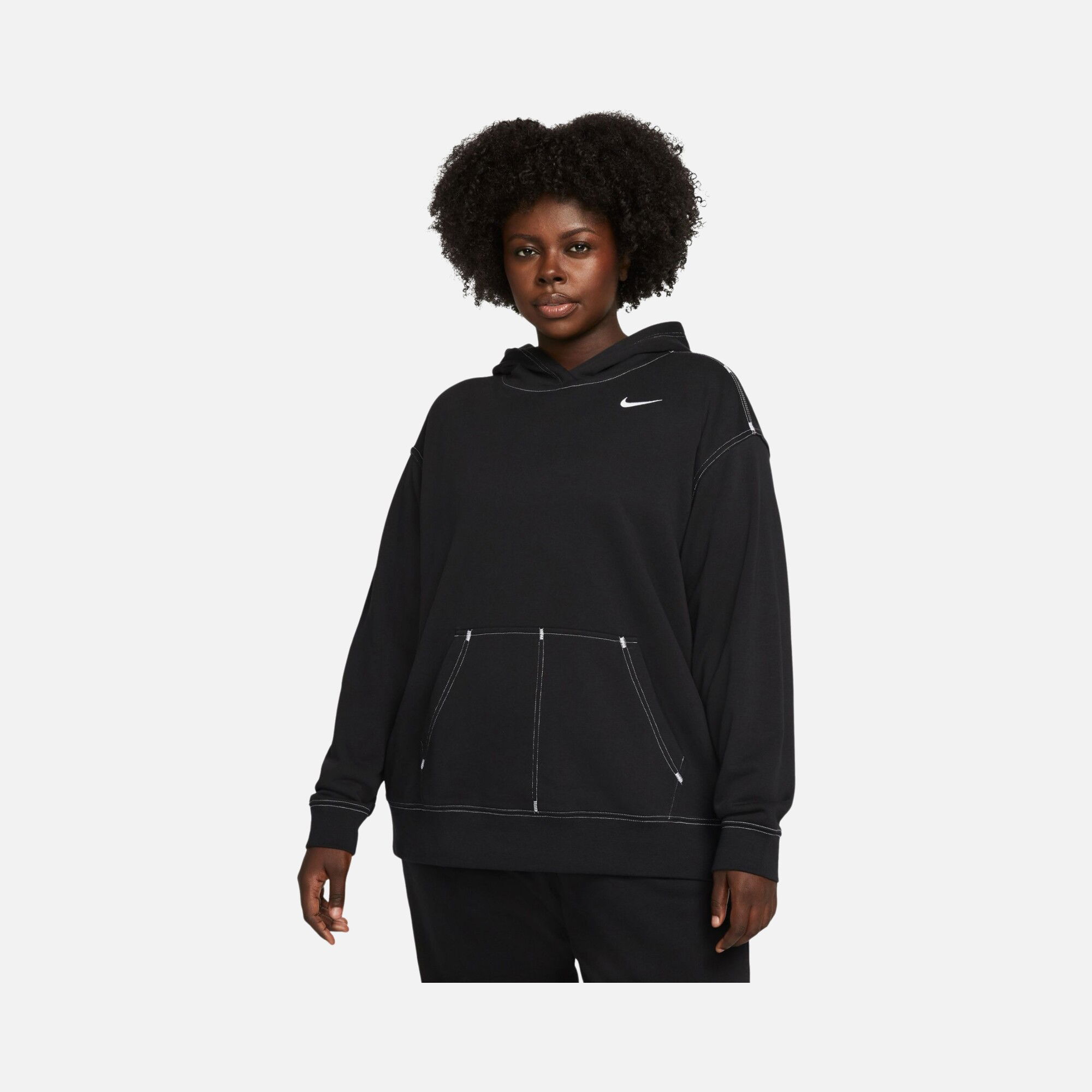 Nike Sportswear Swoosh Fleece Hoodie (Plus Size) Kadın Sweatshirt