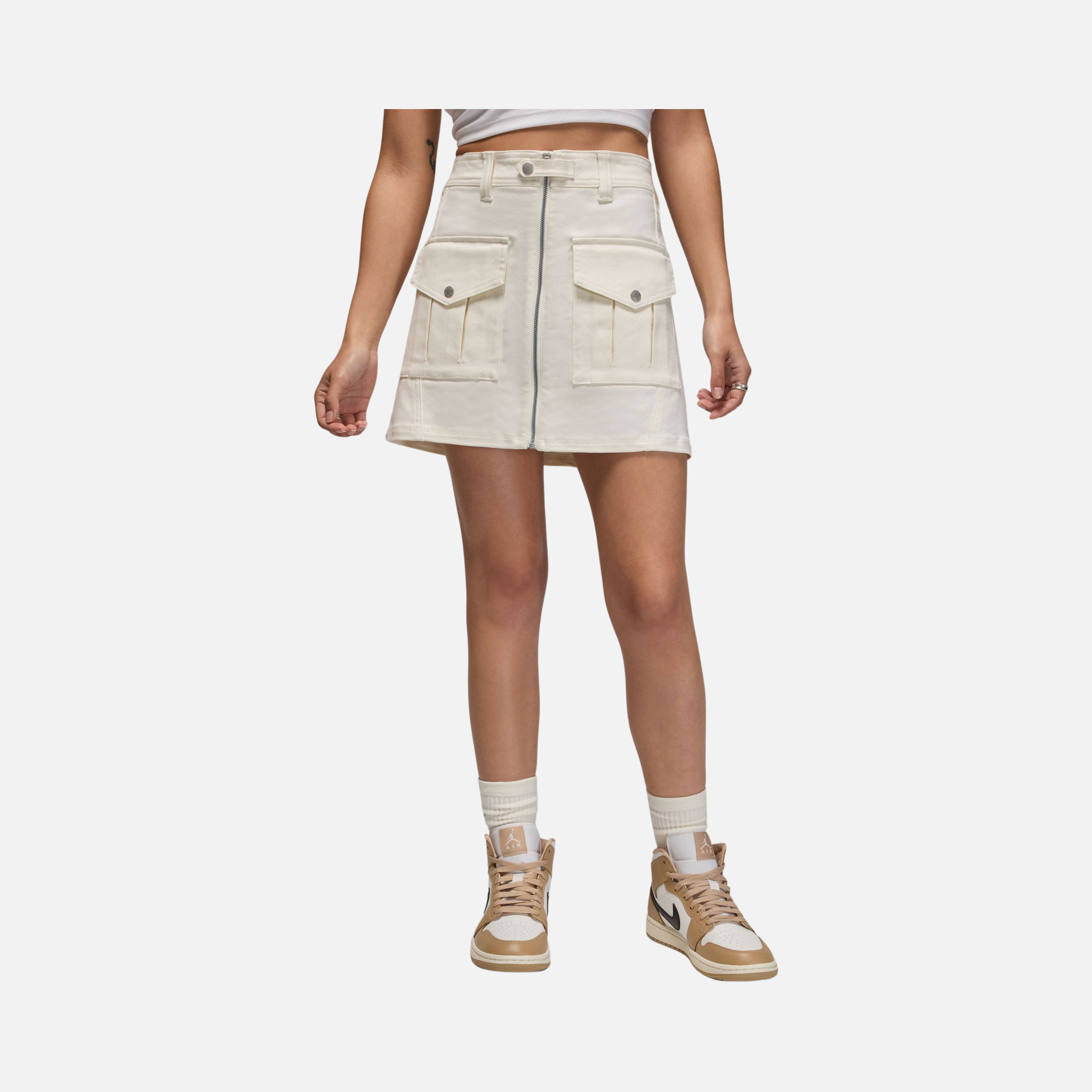 Nike Jordan Essentials Utility Woven Twill Fabric Full-Zip Kadın Etek