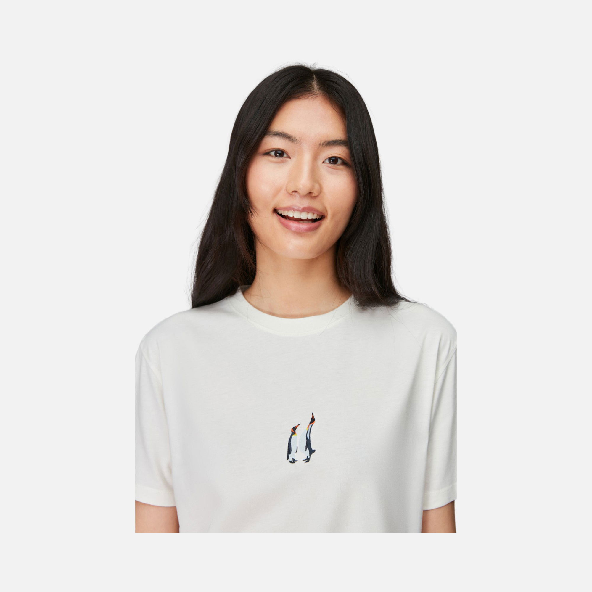 WWF Sportswear İmparator Penguen Embroidered Regular-Fit Short-Sleeve Unisex Tişört