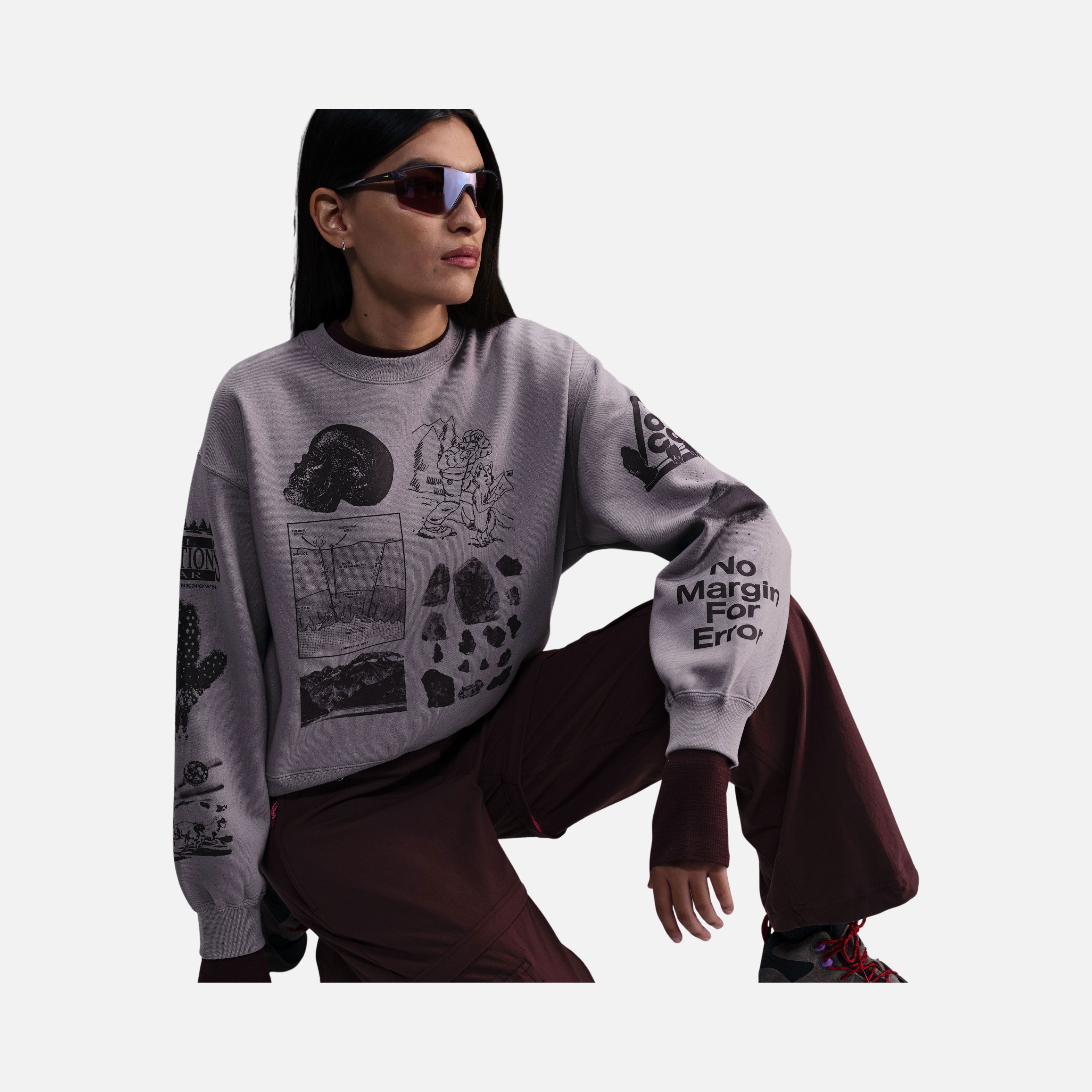 Nike Sportswear ACG "Tuff Fleece" Therma-Fit Repel Crew Kadın Sweatshirt