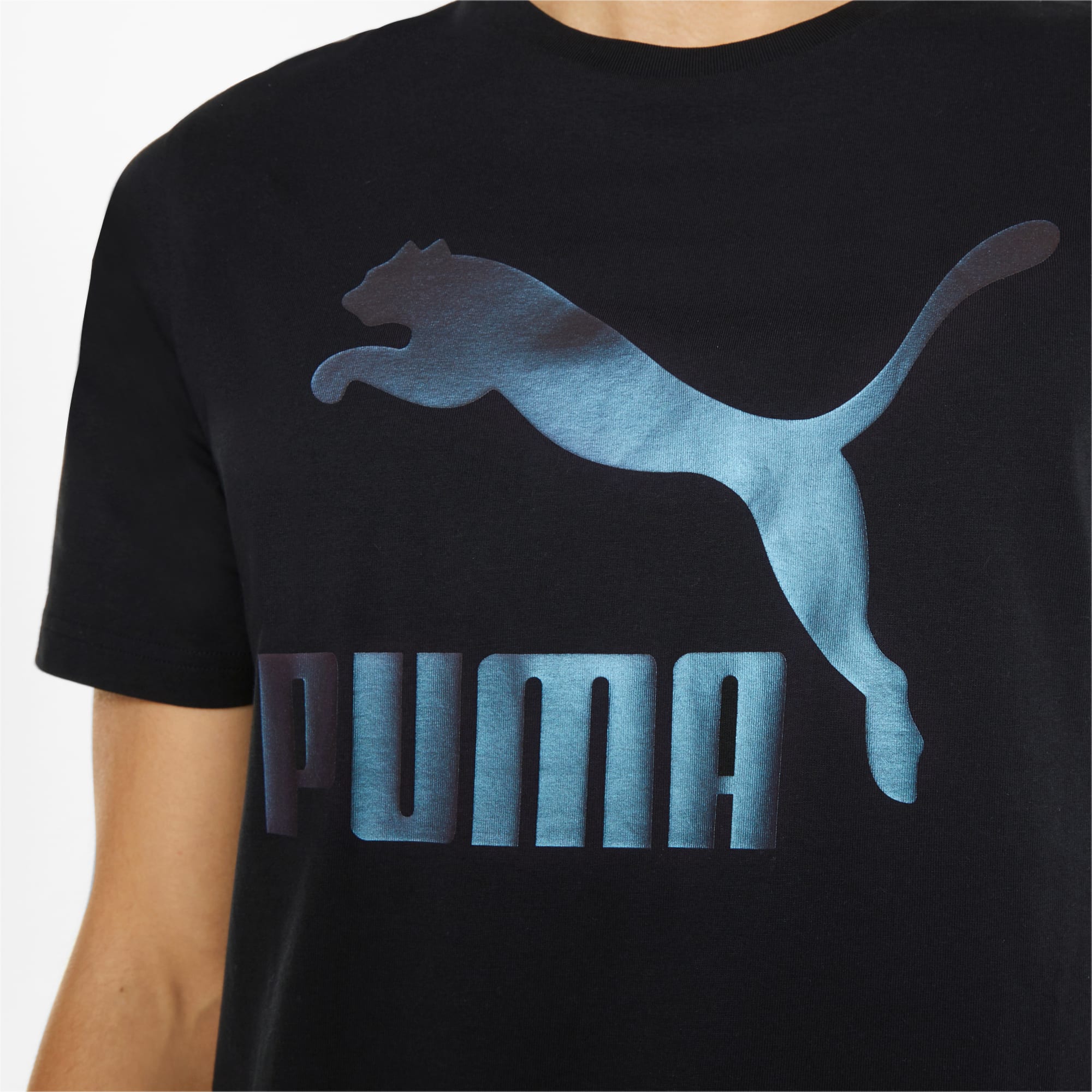 Puma Classics Logo Metallic Short-Sleeve Erkek Tişört