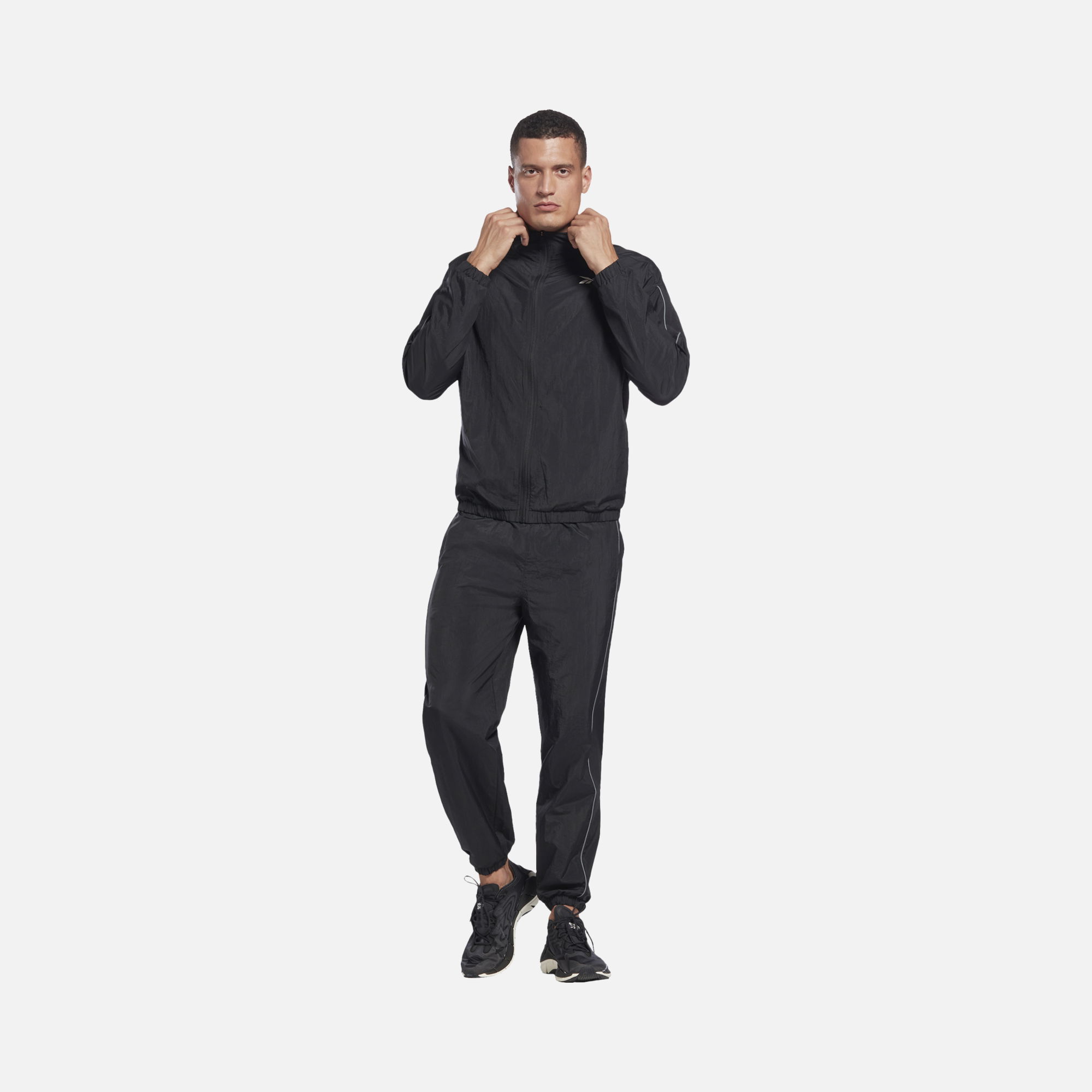 Reebok Workout Woven Full-Zip Erkek Eşofman Takımı