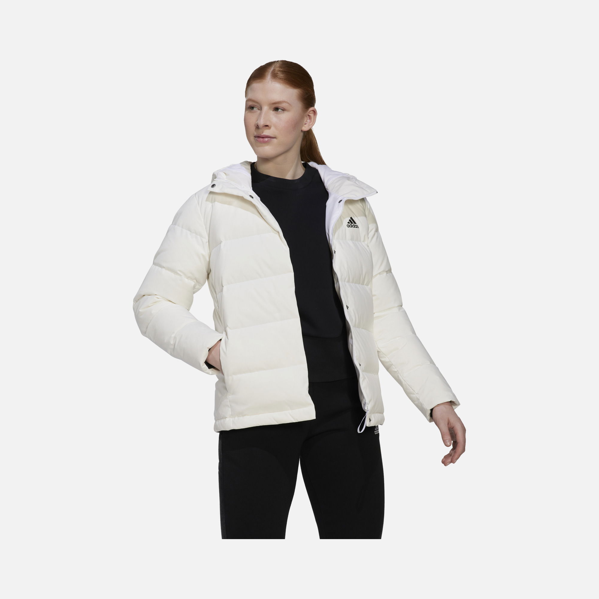 adidas Sportswear Helionic 600 Filled Bird Feathers Full-Zip Hoodie Kadın Mont