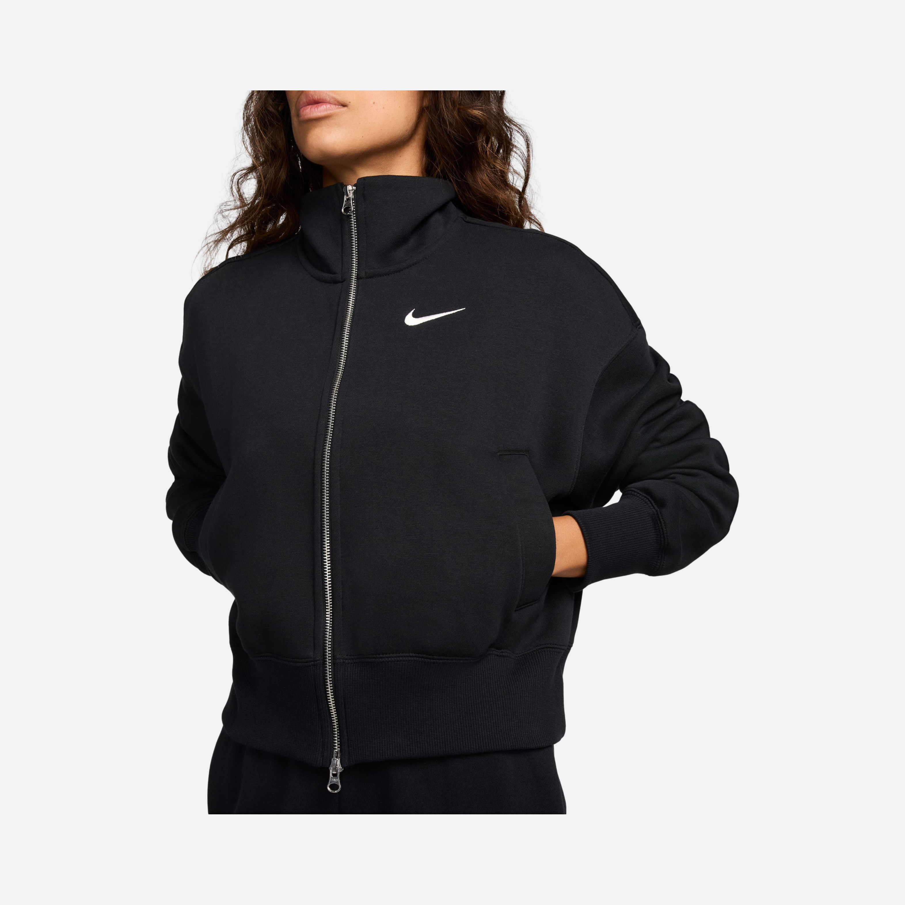 Nike Sportswear Phoenix Fleece Cropped Oversize Full-Zip Kadın Ceket