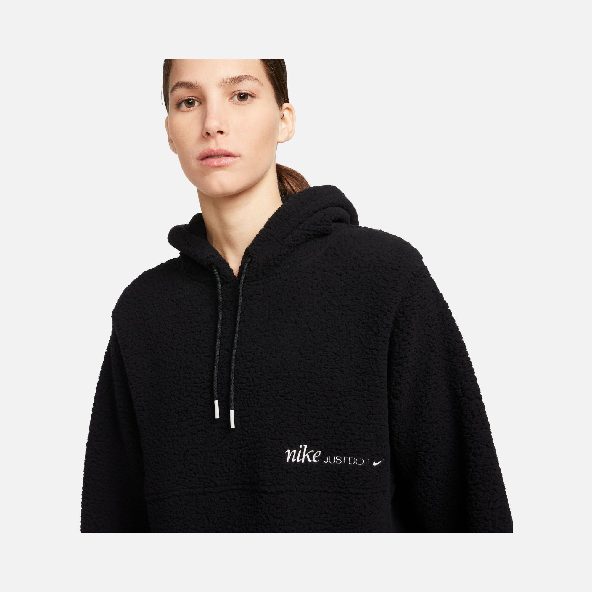 Nike Therma-Fit Cozy Fleece ''Just Do It'' Training Hoodie Kadın Sweatshirt