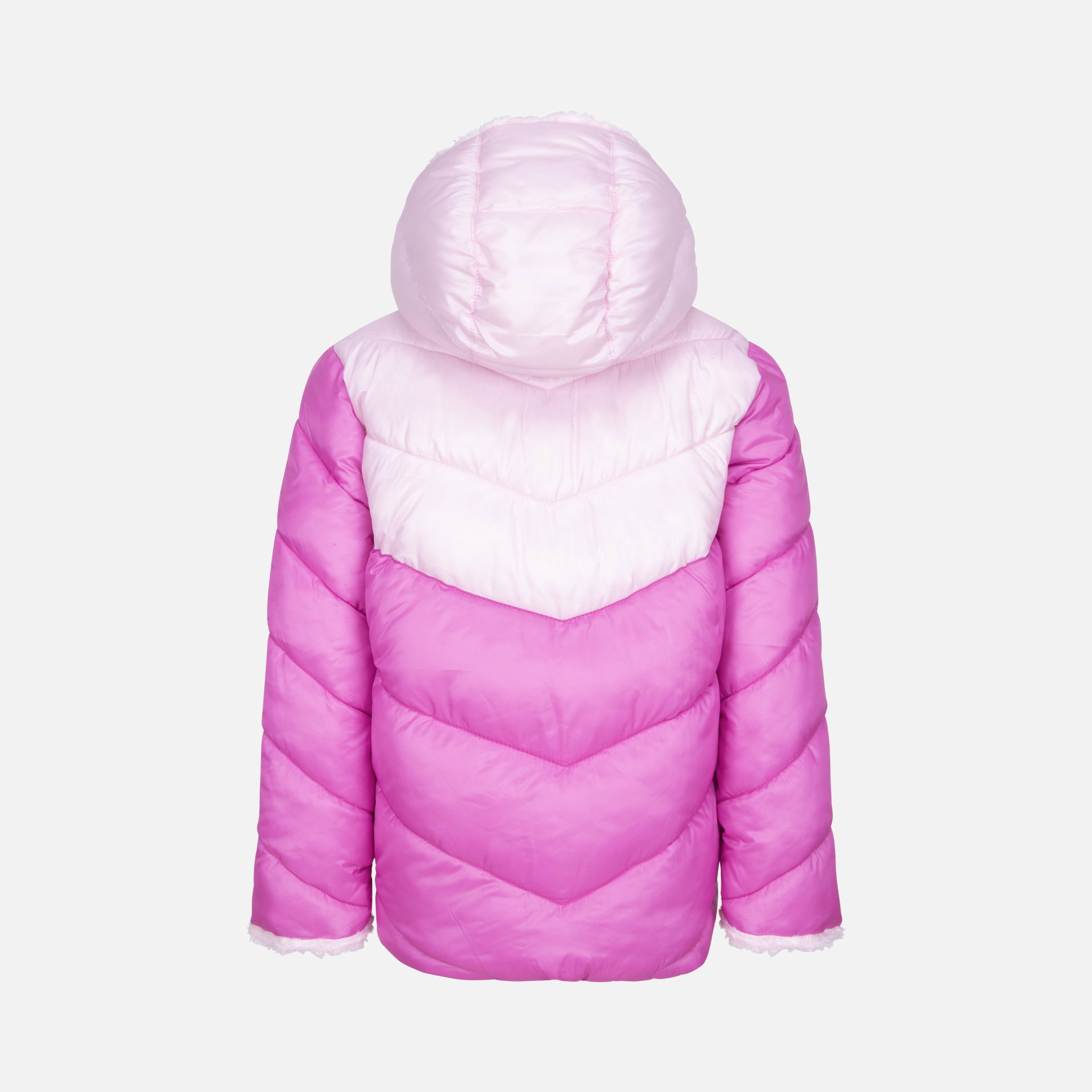 Nike Sportswear Colorblock Chevron Puffer Full-Zip Hoodie (Girls') Çocuk Mont