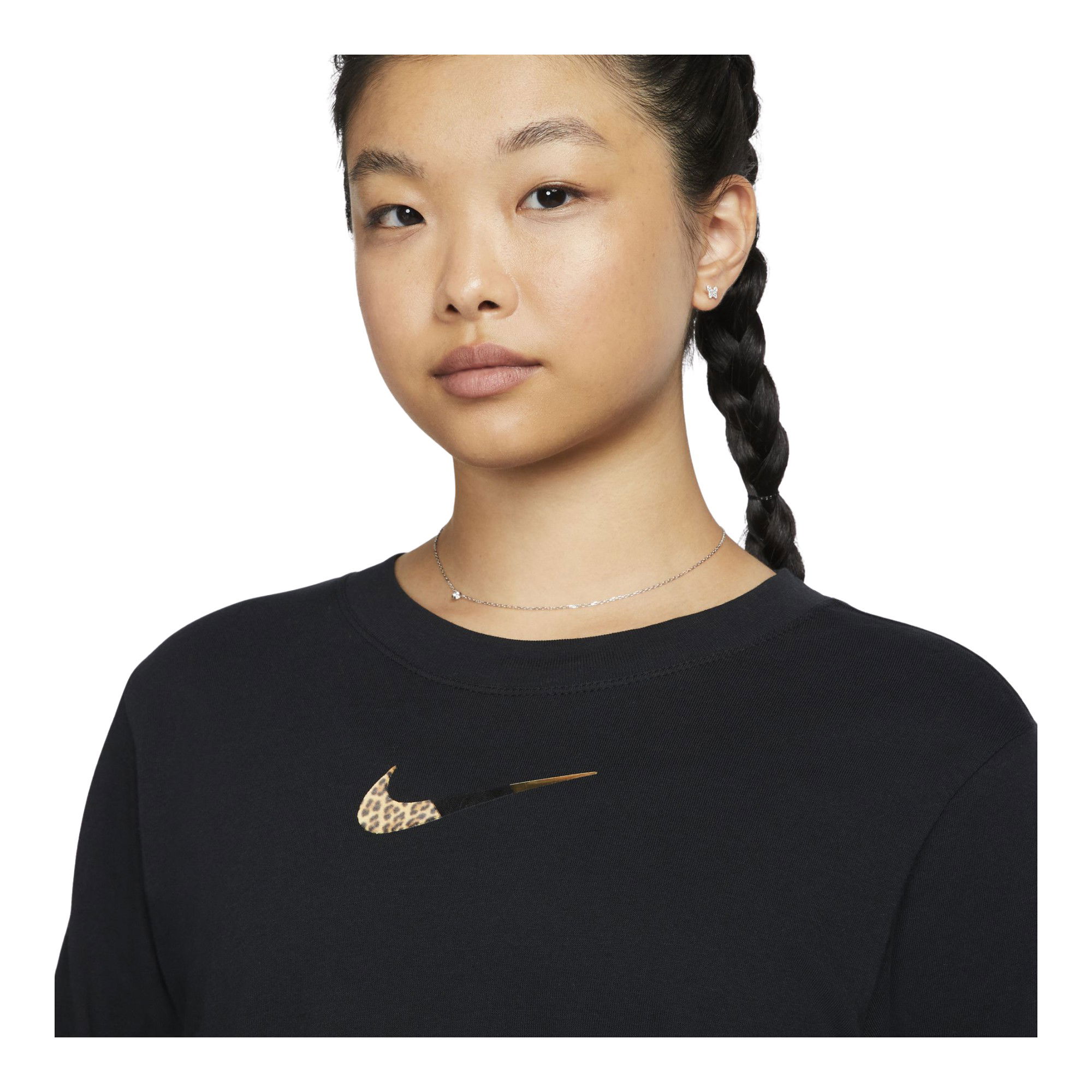Nike Sportswear Animal Boxy Patch Long-Sleeve Kadın Tişört