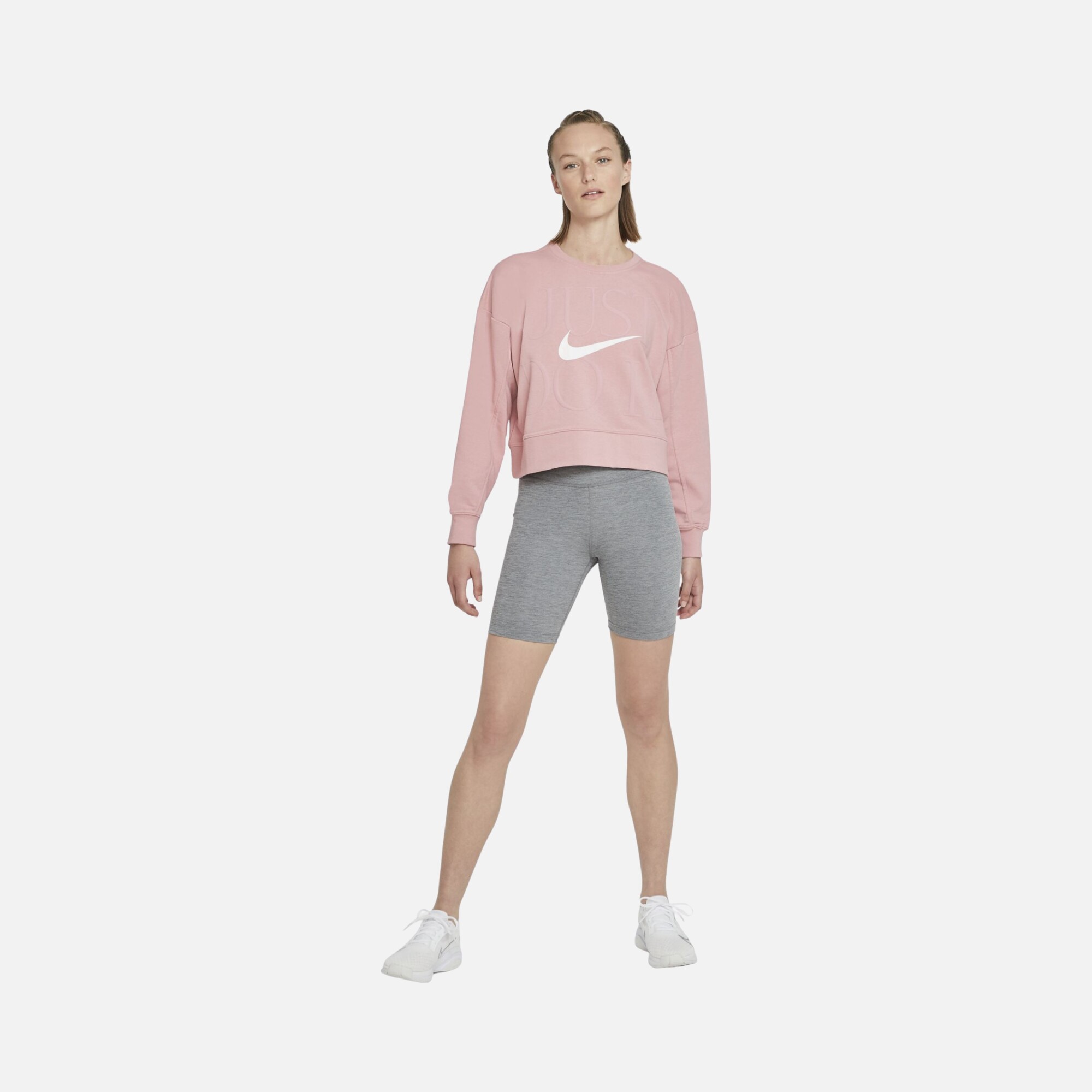 Nike Dri-Fit Get Fit ''Just Do It'' Training Kadın Sweatshirt