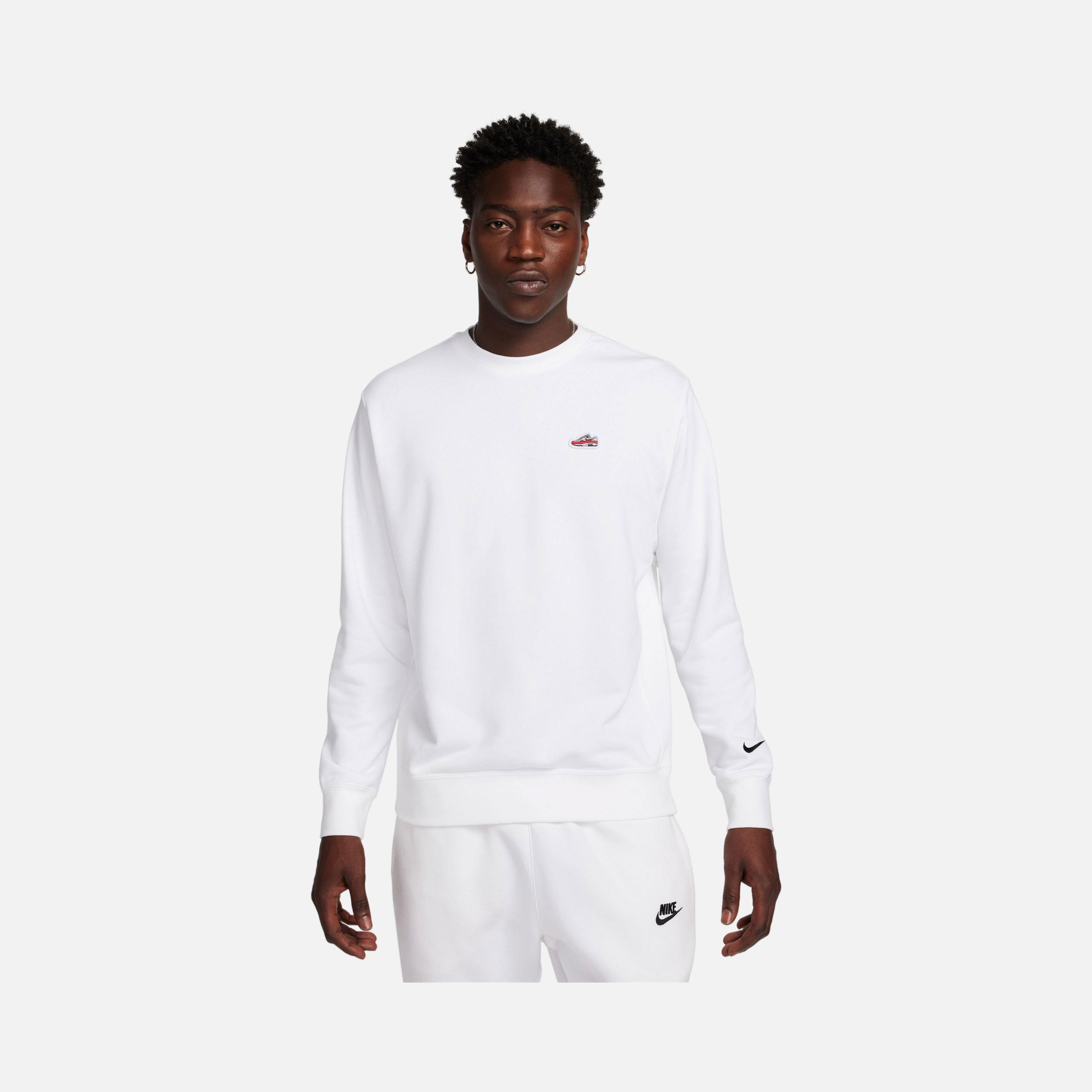 Nike Sportswear ''Air Max 1 Patch'' French Terry Crew-Neck Erkek Sweatshirt