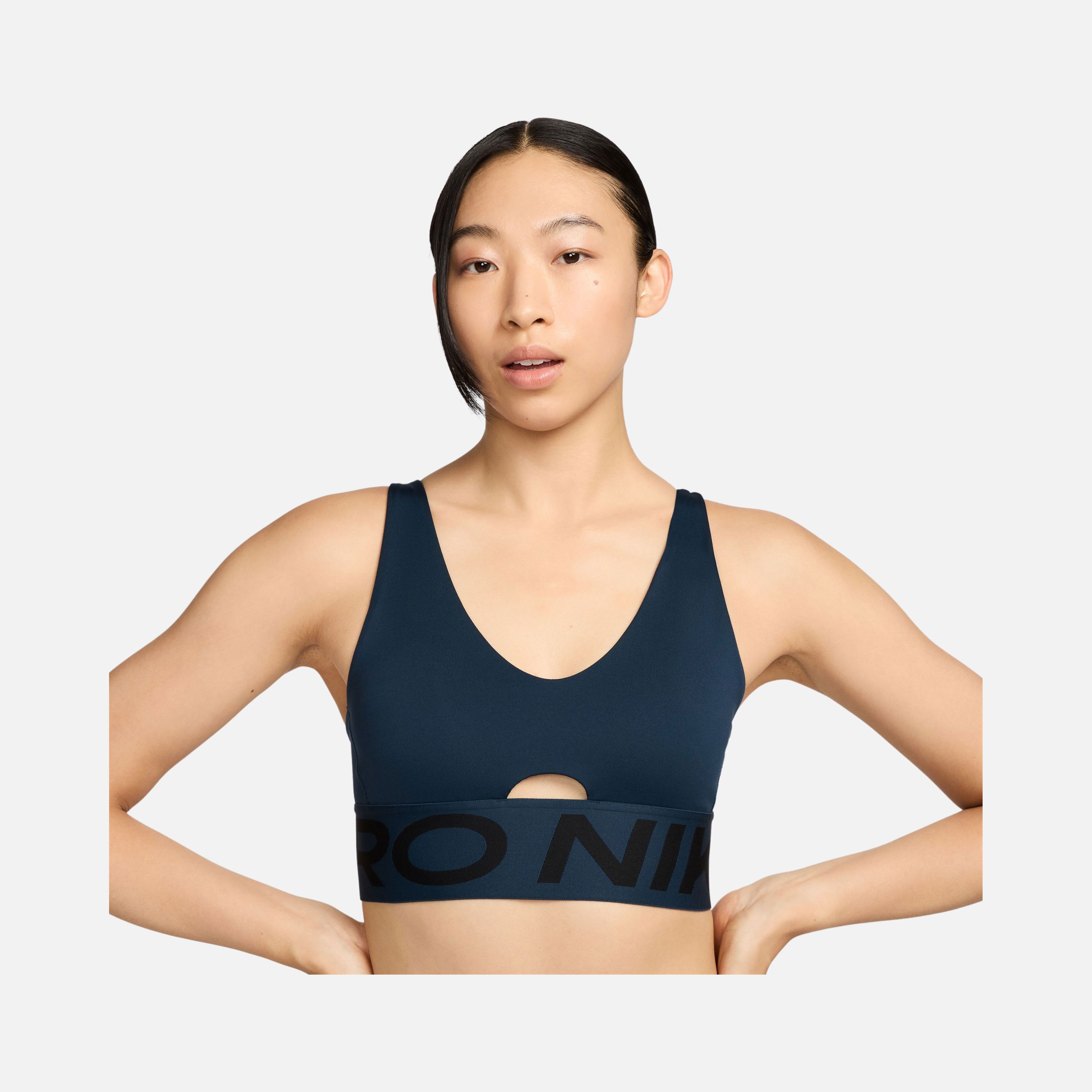 Nike Pro Indy Plunge Medium-Support Padded Training Kadın Bra