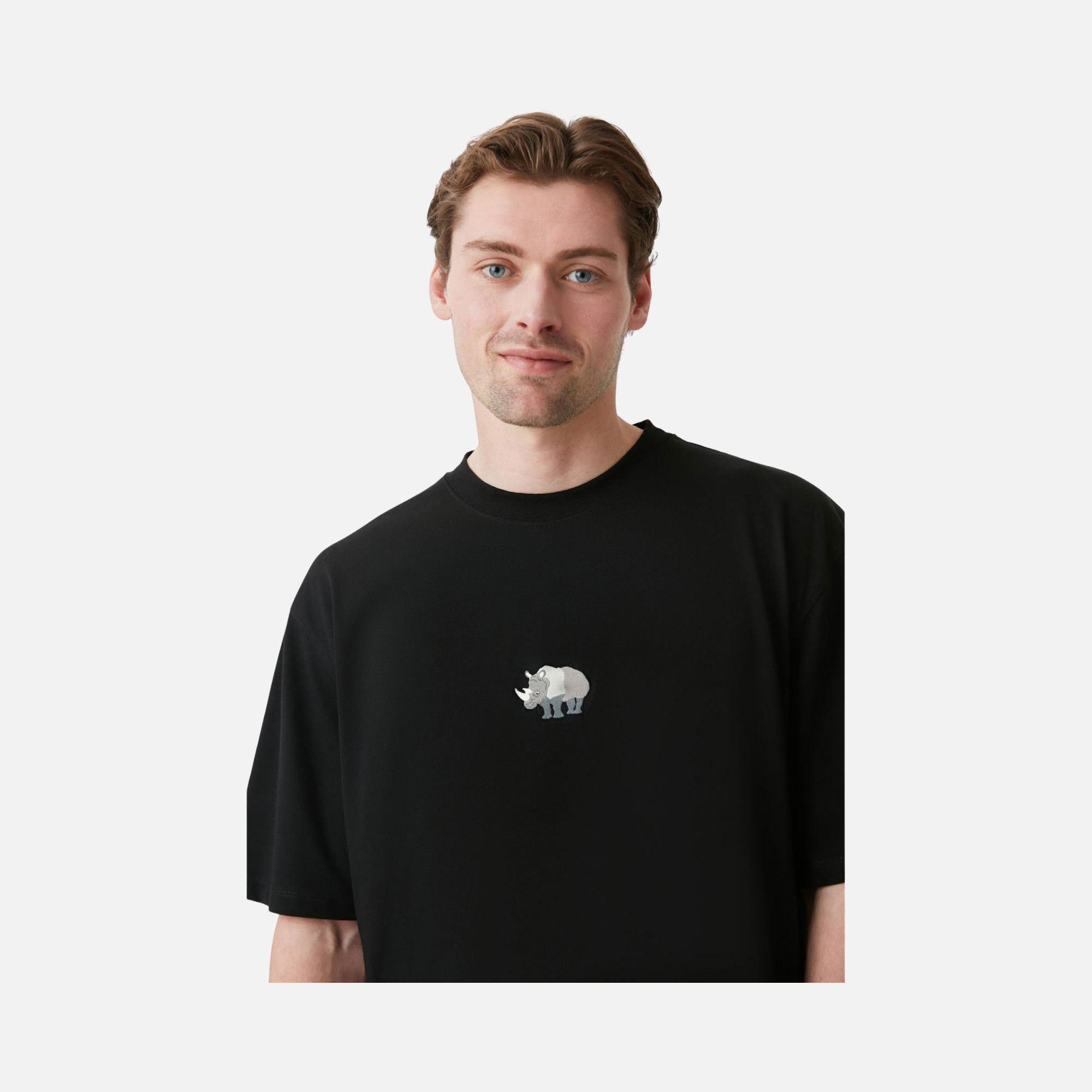 WWF Sportswear Gergedan Embroidered Oversize Short-Sleeve Unisex Tişört