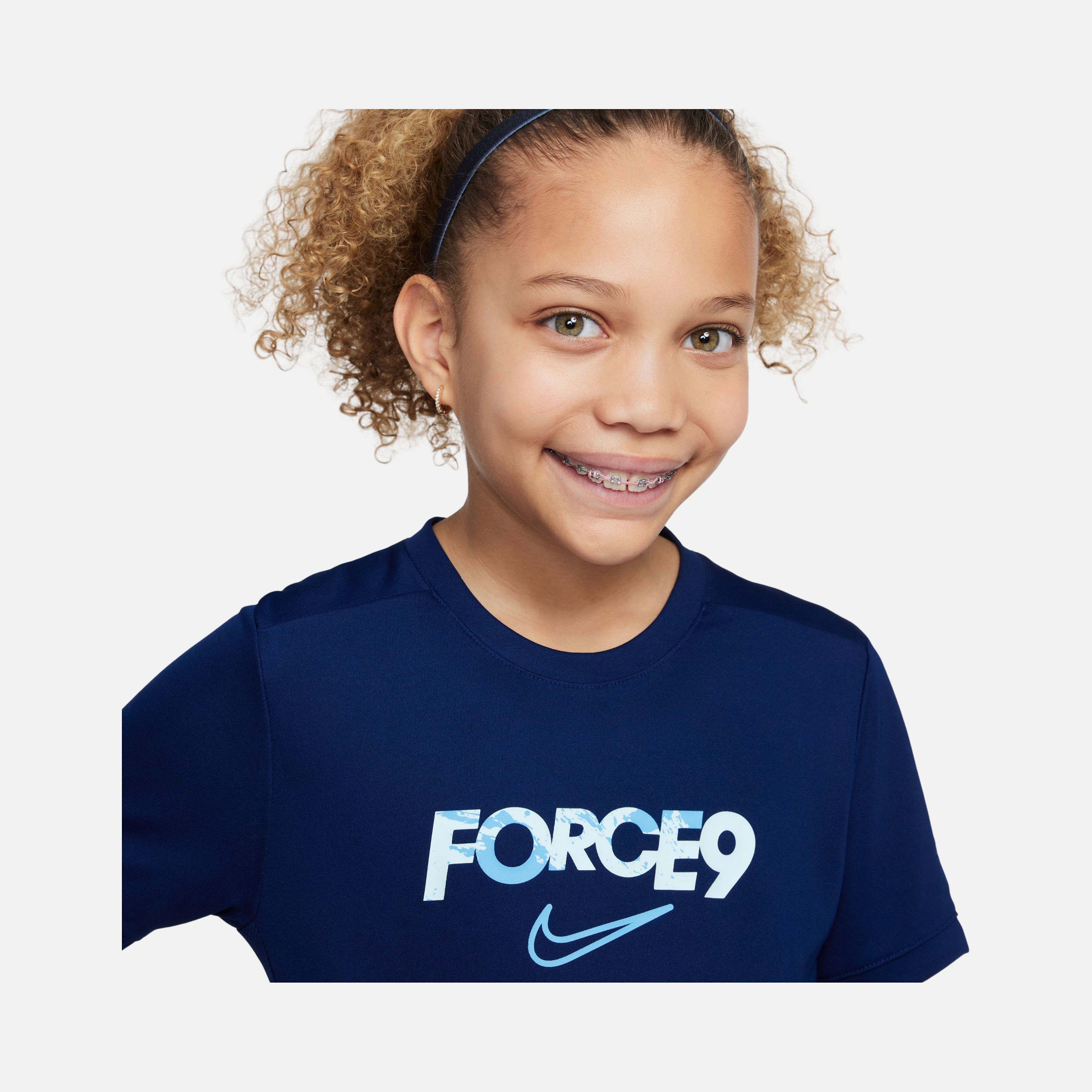 Nike Dri-Fit ''Erling Haaland Force9'' Graphic Football Academy Short-Sleeve Çocuk Forma