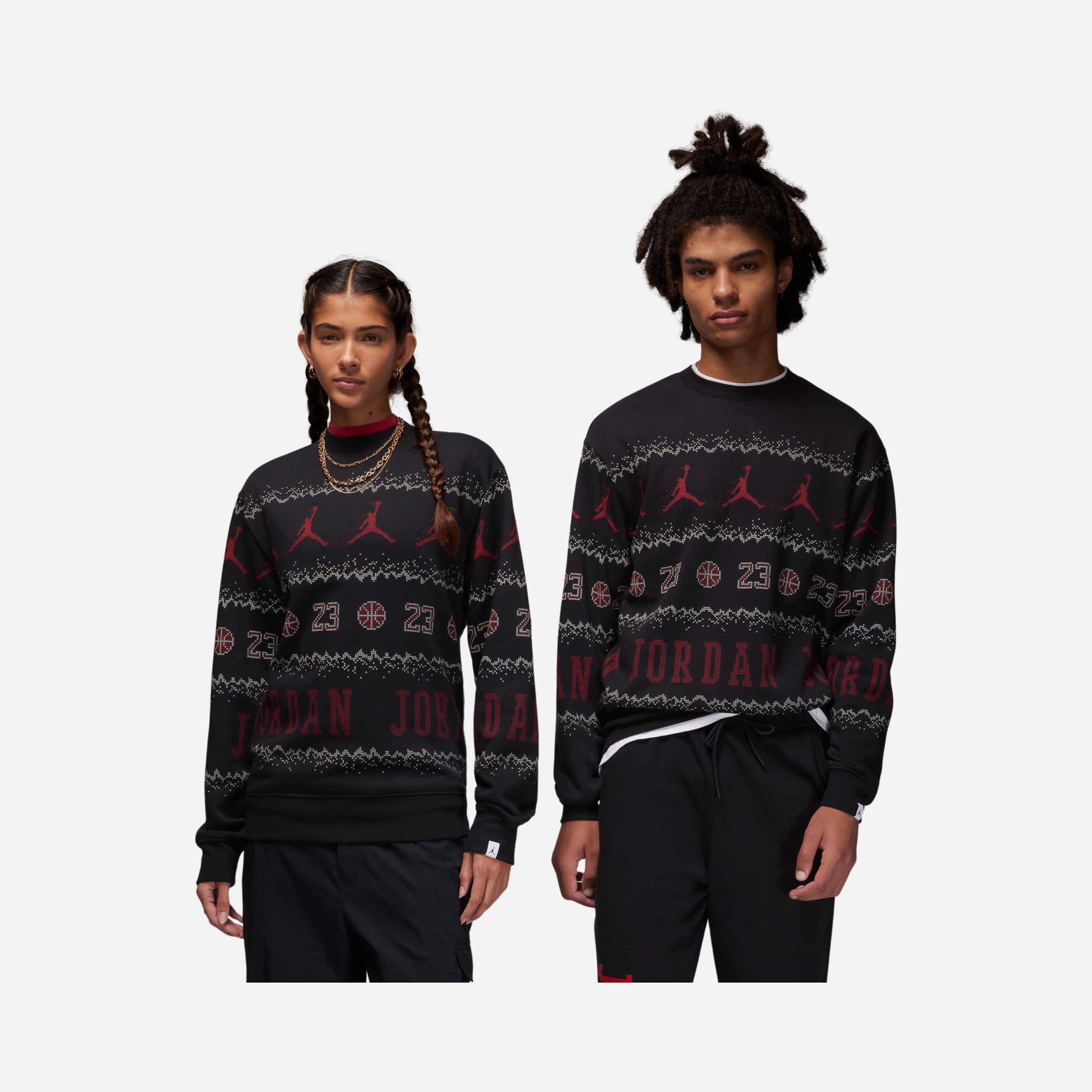 Nike Jordan Essentials MMBR Holiday Fleece Crew Erkek Sweatshirt