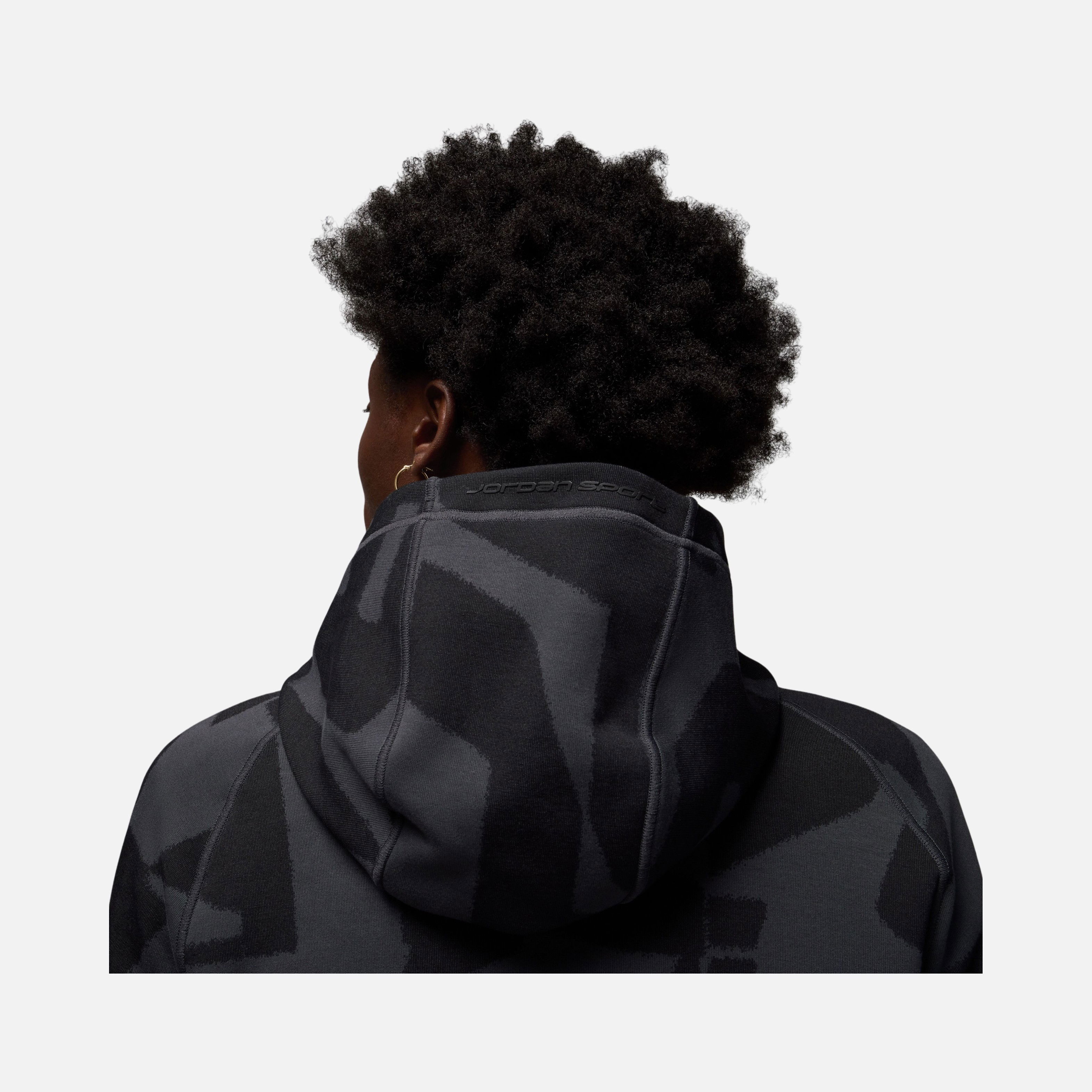 Nike Jordan Dri-Fit Sport Hoop All Over Printed Fleece Full-Zip Hoodie Erkek Sweatshirt