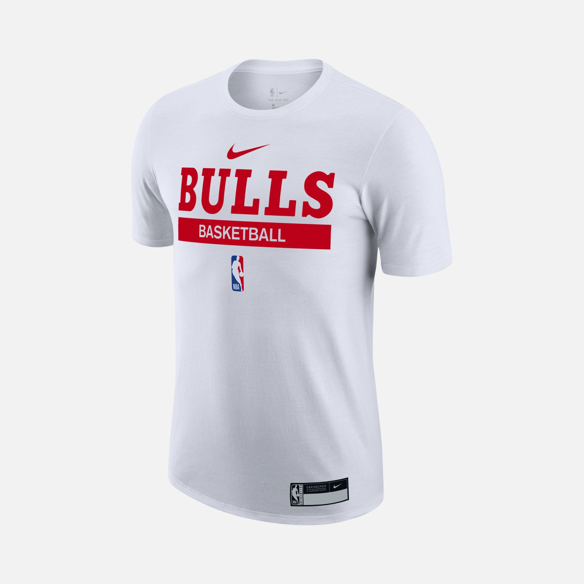 Nike Chicago Bulls Dri-Fit NBA Practice Graphics Training Short-Sleeve Erkek Tişört