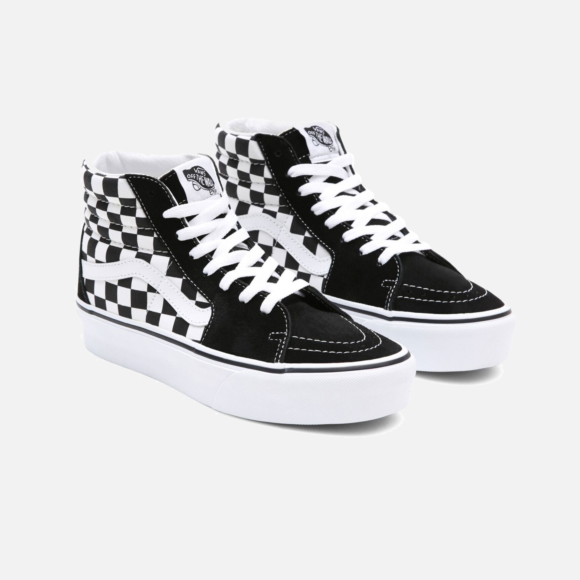 Vans UA SK8-High Platform 2.0 Checkerboard Kadın Spor Ayakkabı
