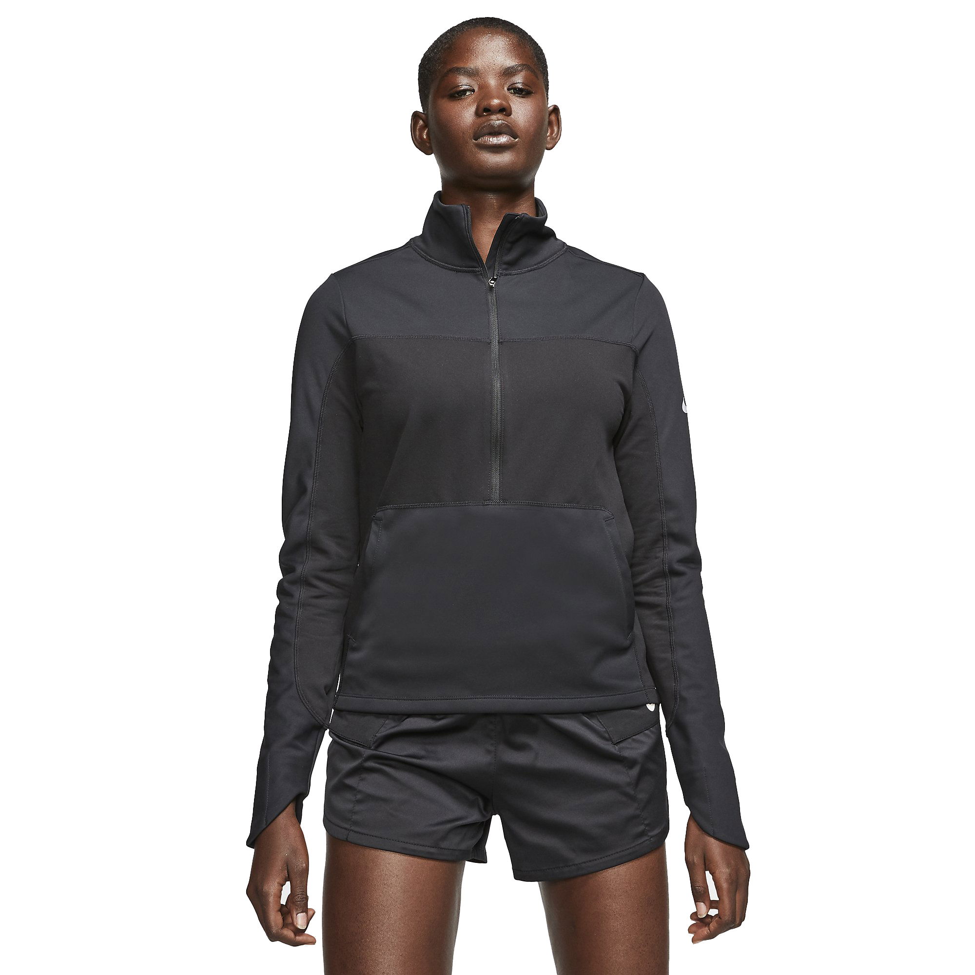Nike Repel 1/2-Zip Long-Sleeve Running Top Kadın Tişört