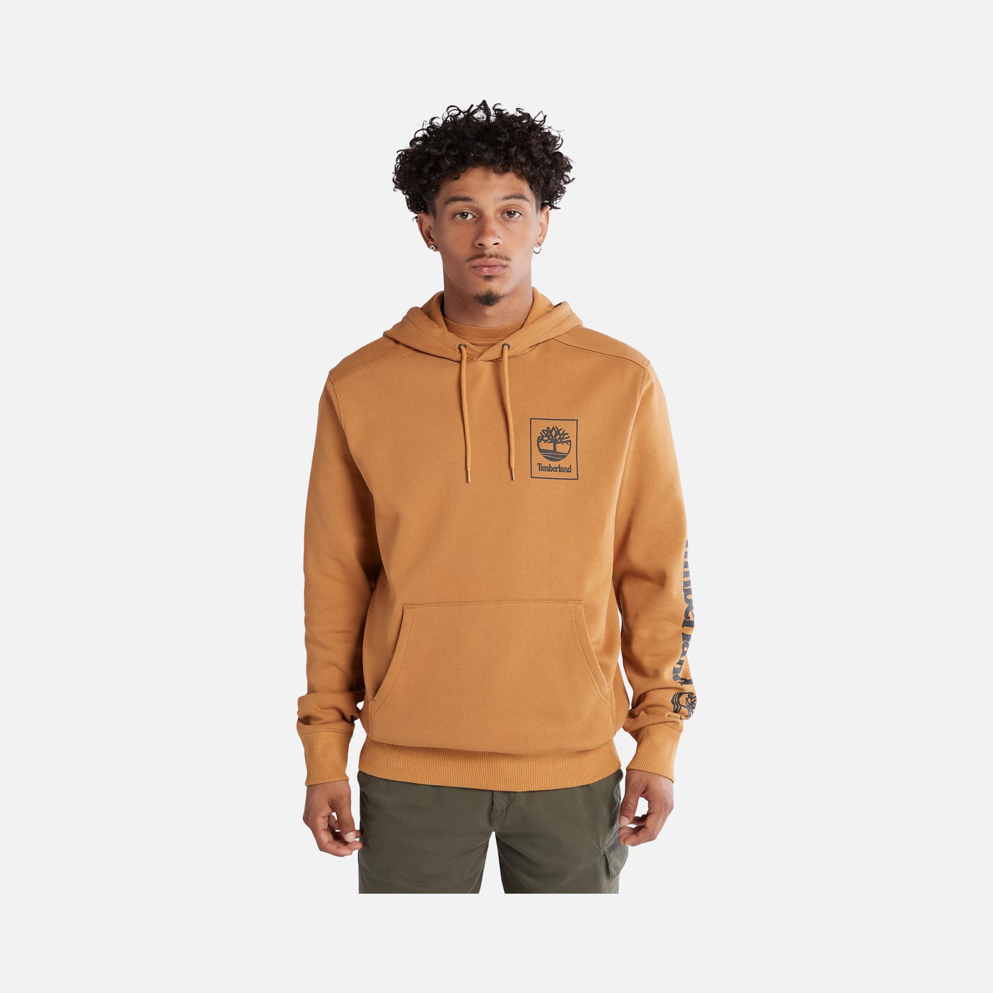Timberland Sportswear Stack Logo Print Hoodie Erkek Sweatshirt