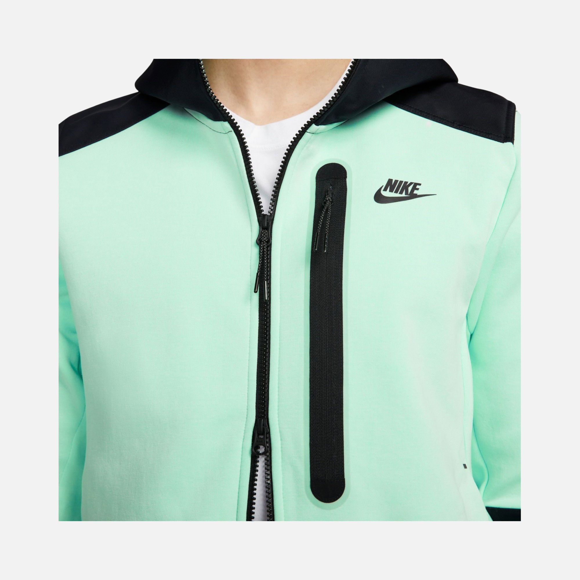 Nike Sportswear Tech Fleece ''Overlay Detail'' Full-Zip Hoodie Erkek Sweatshirt