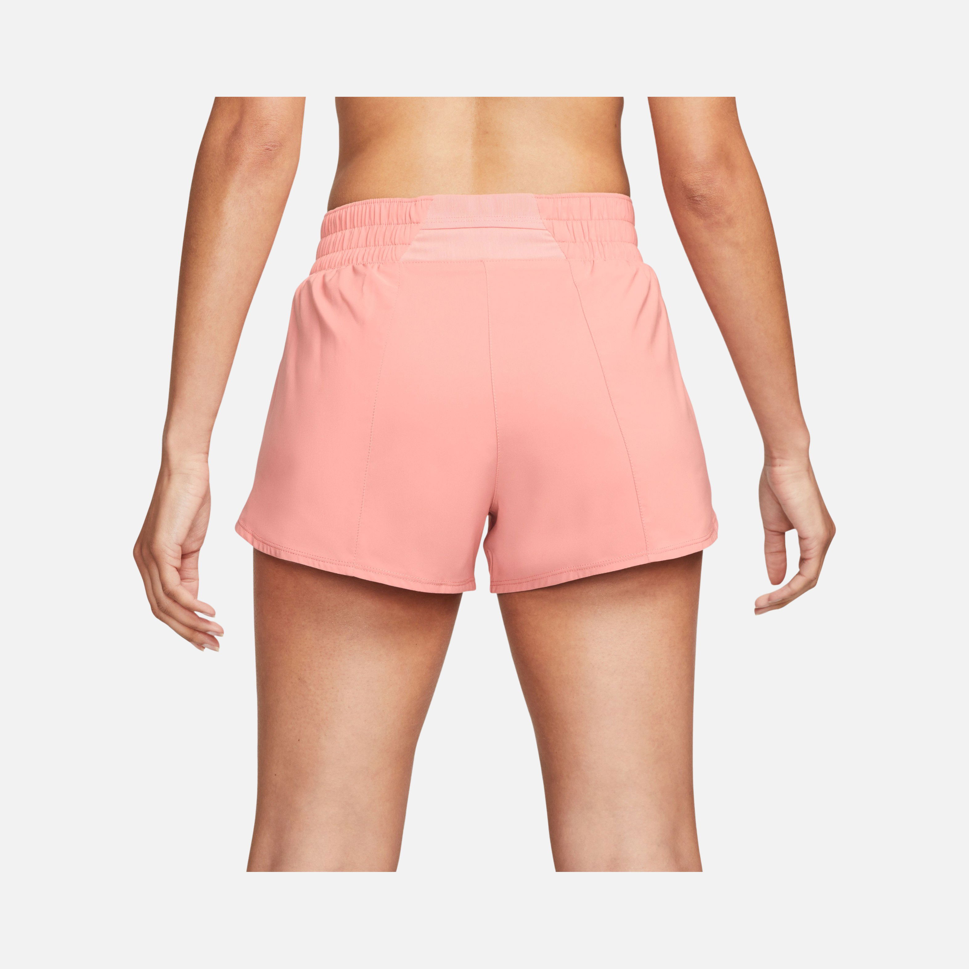 Nike Dri-Fit One Swoosh Mid-Rise Brief-Lined Running Kadın Şort