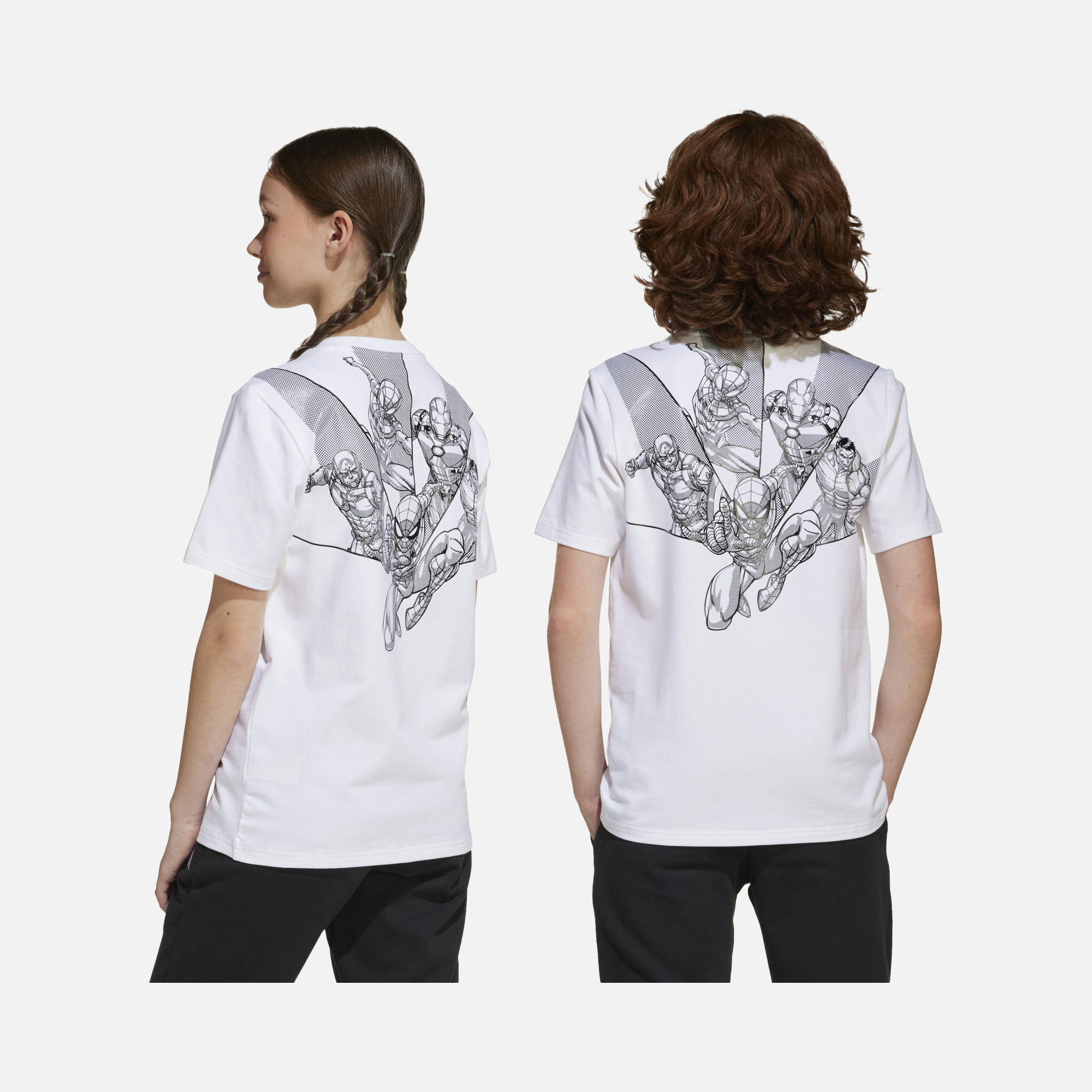 adidas x Marvel Superheroes Graphic Short-Sleeve Çocuk Tişört