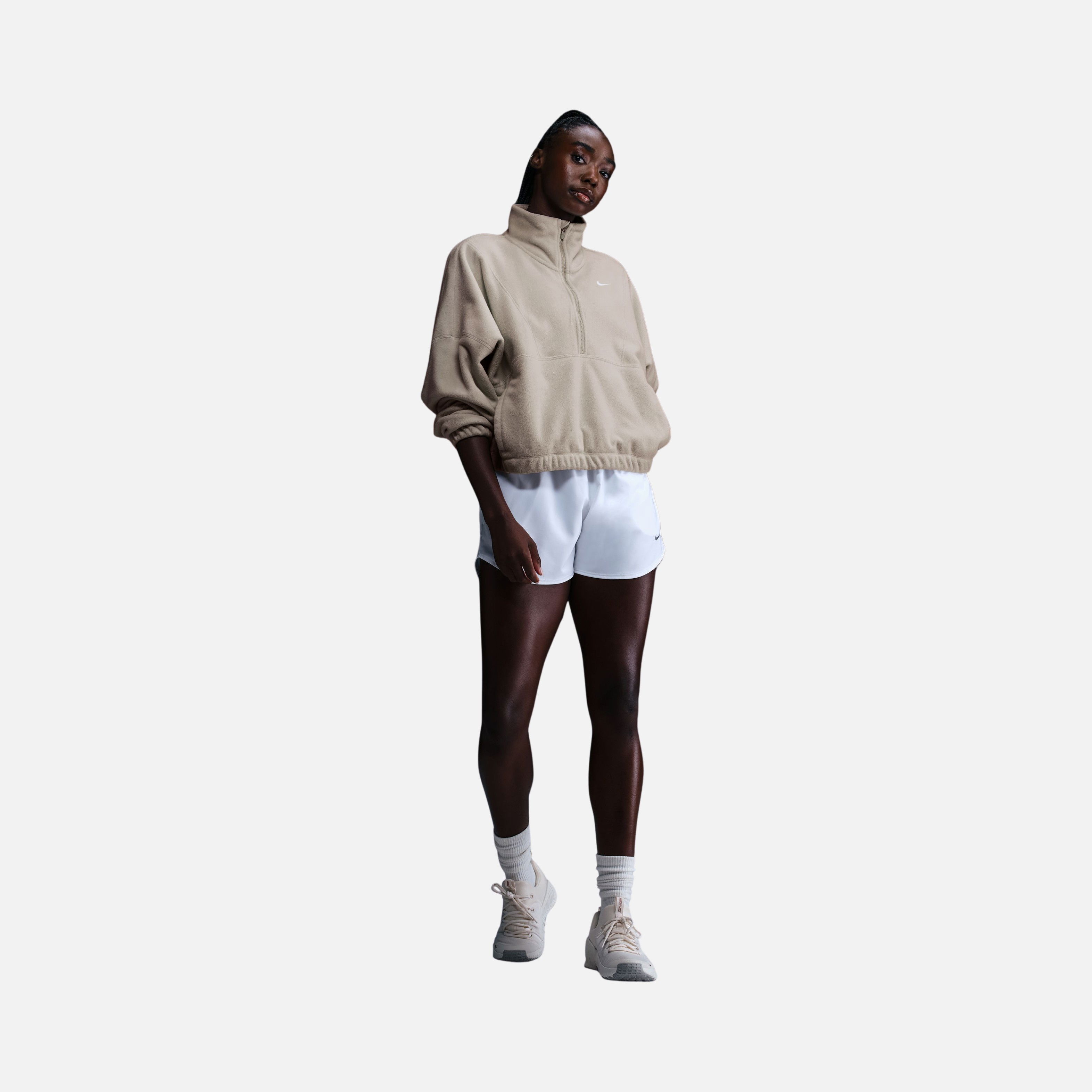 Nike One Therma-Fit Oversized 1/2-Zip Fleece Training Kadın Sweatshirt