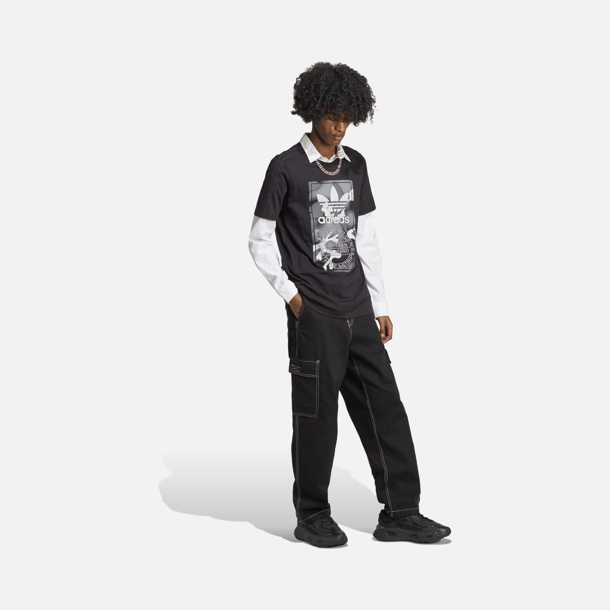 adidas Sportswear Graphic Camouflage Tongue Short-Sleeve Erkek Tişört