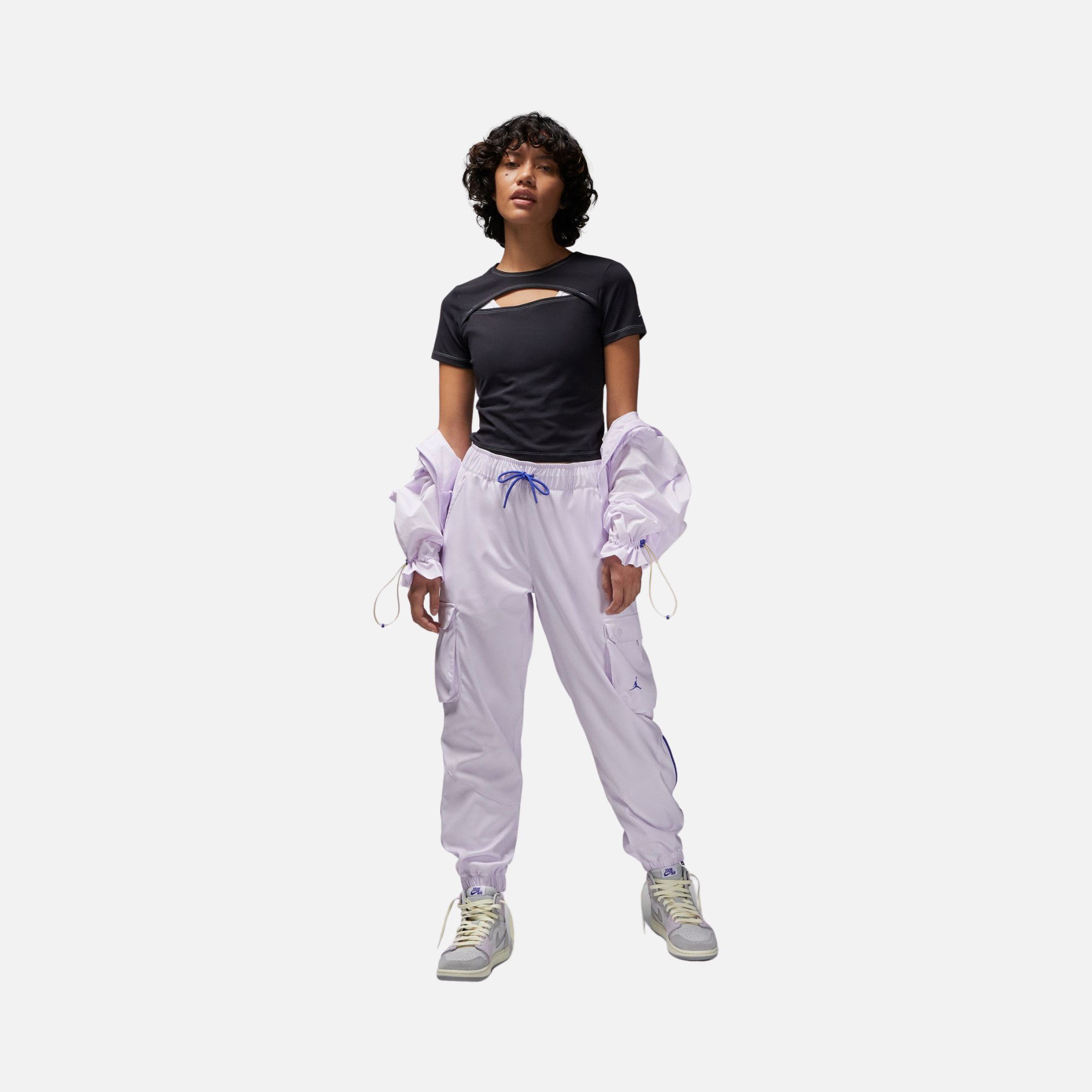 Nike Jordan Sport Keyhole Short-Sleeve Kadın Tişört