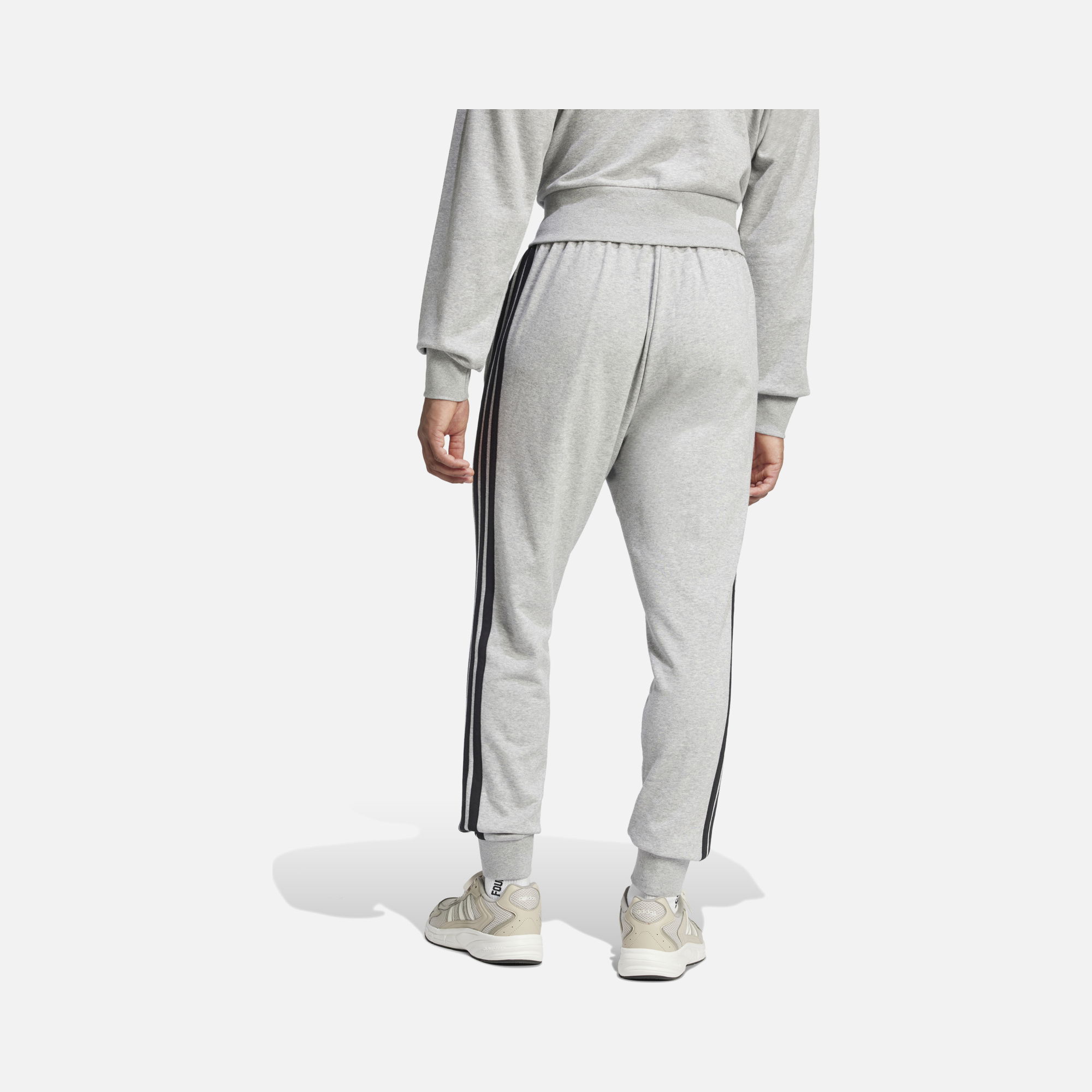 adidas Essential 3-Stripes French Terry Tapered Leg Design Erkek Eşofman Altı