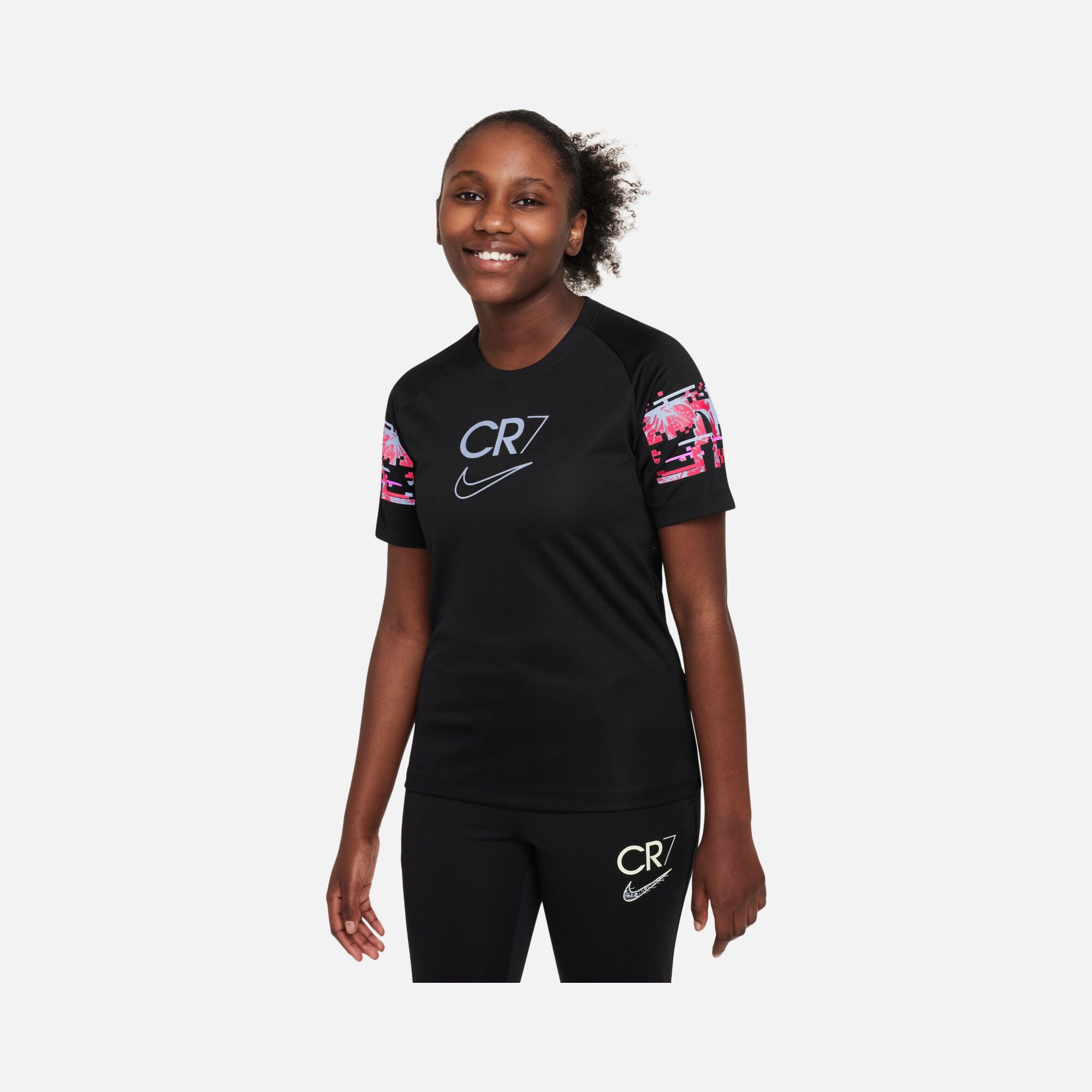 Nike Dri-Fit CR7 Football Soccer Short-Sleeve Çocuk Tişört