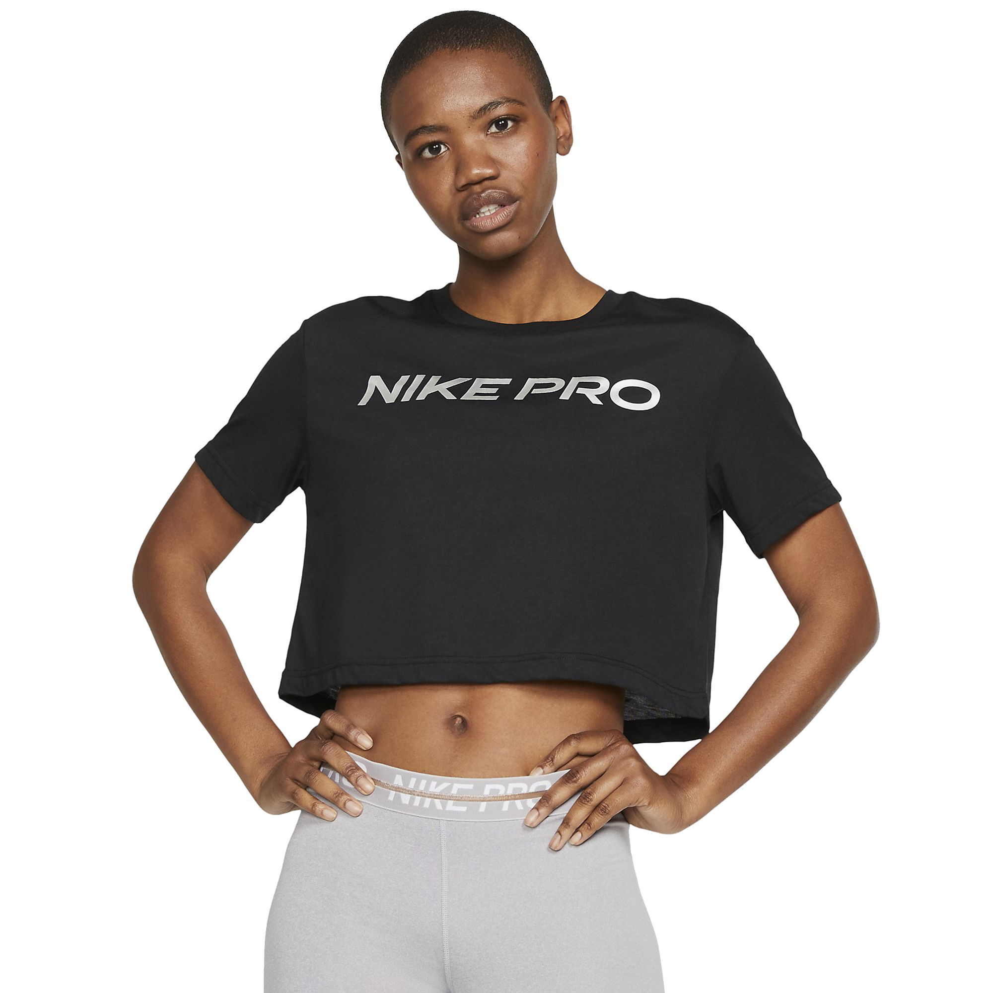 Nike Pro Dri-Fit Short-Sleeve Crop Kadın Tişört
