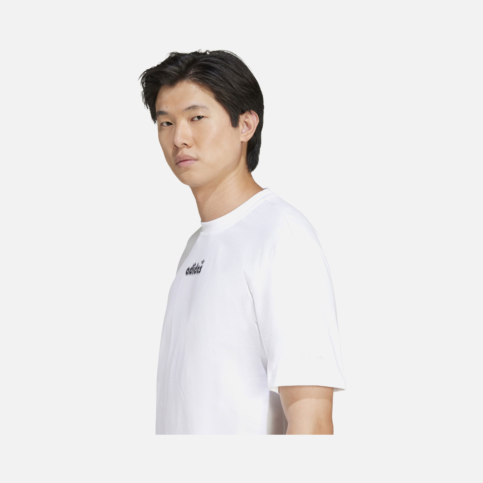 adidas Originals Retro Linear Trefoil Logo Grafix Short-Sleeve Erkek Tişört