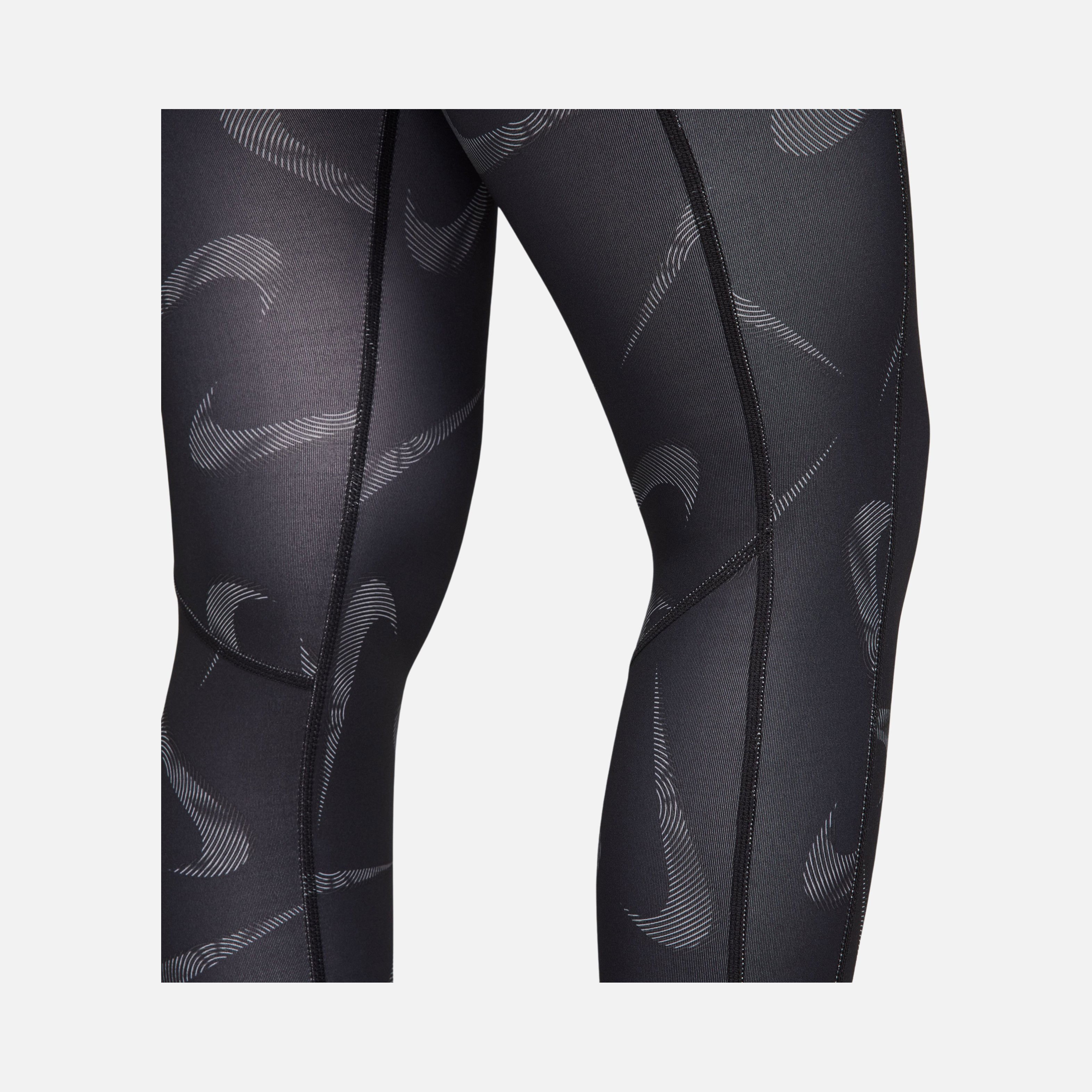 Nike Dri-Fit Fast Swoosh Printed 7/8 Running Kadın Tayt