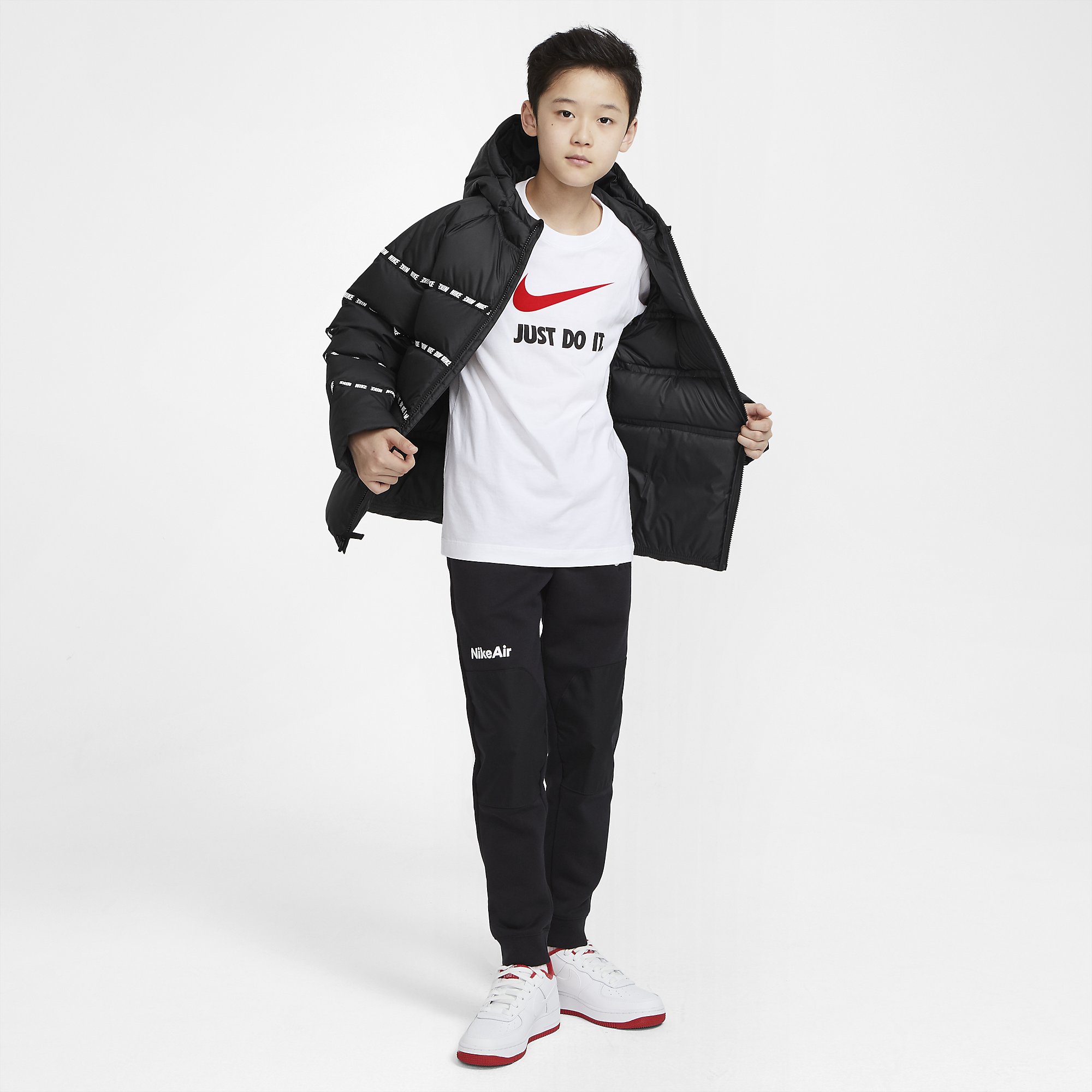 Nike Sportswear Down Full-Zip Hoodie Çocuk Mont