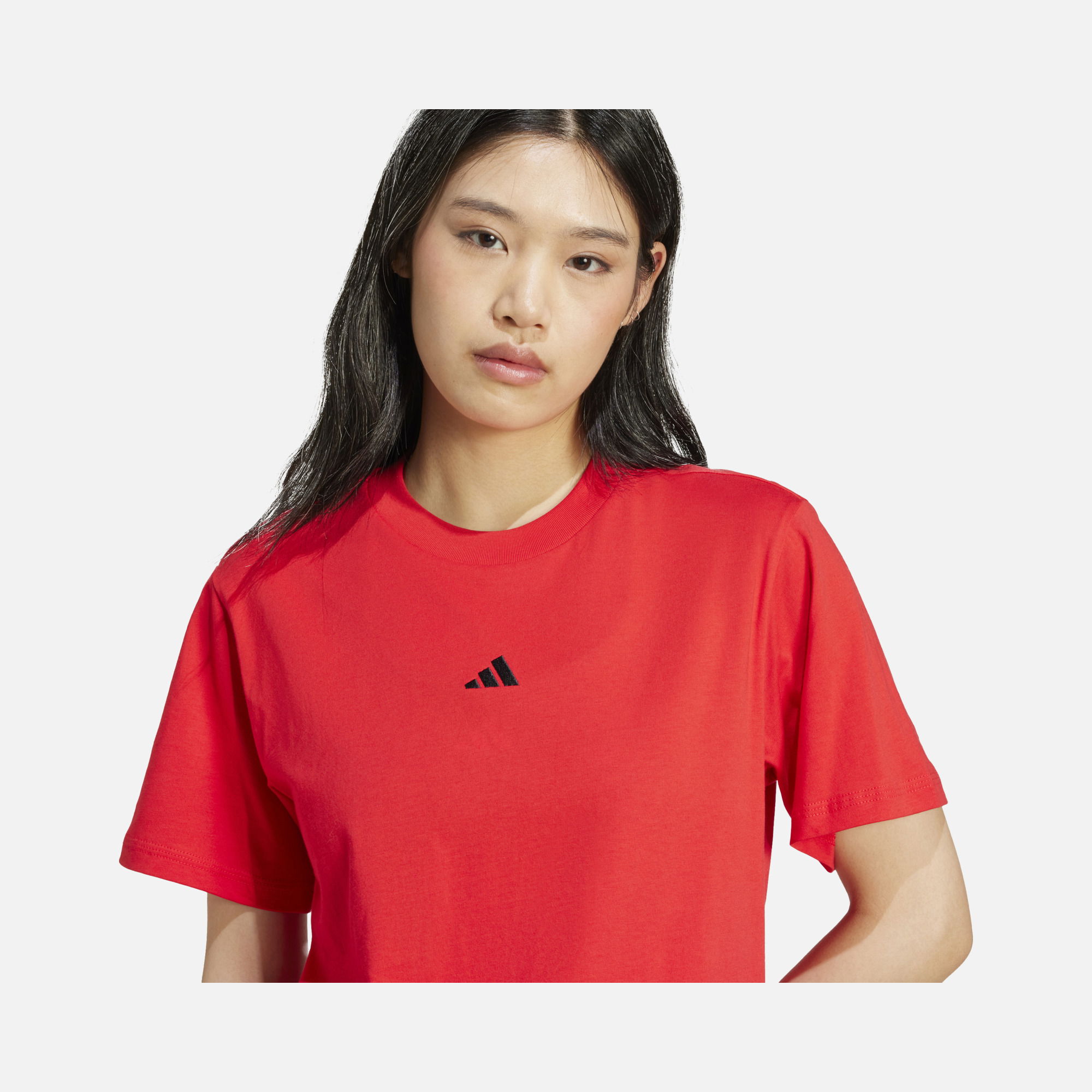 adidas Sportswear Essentials Small Logo Cotton Crew Neck Short-Sleeve Kadın Tişört
