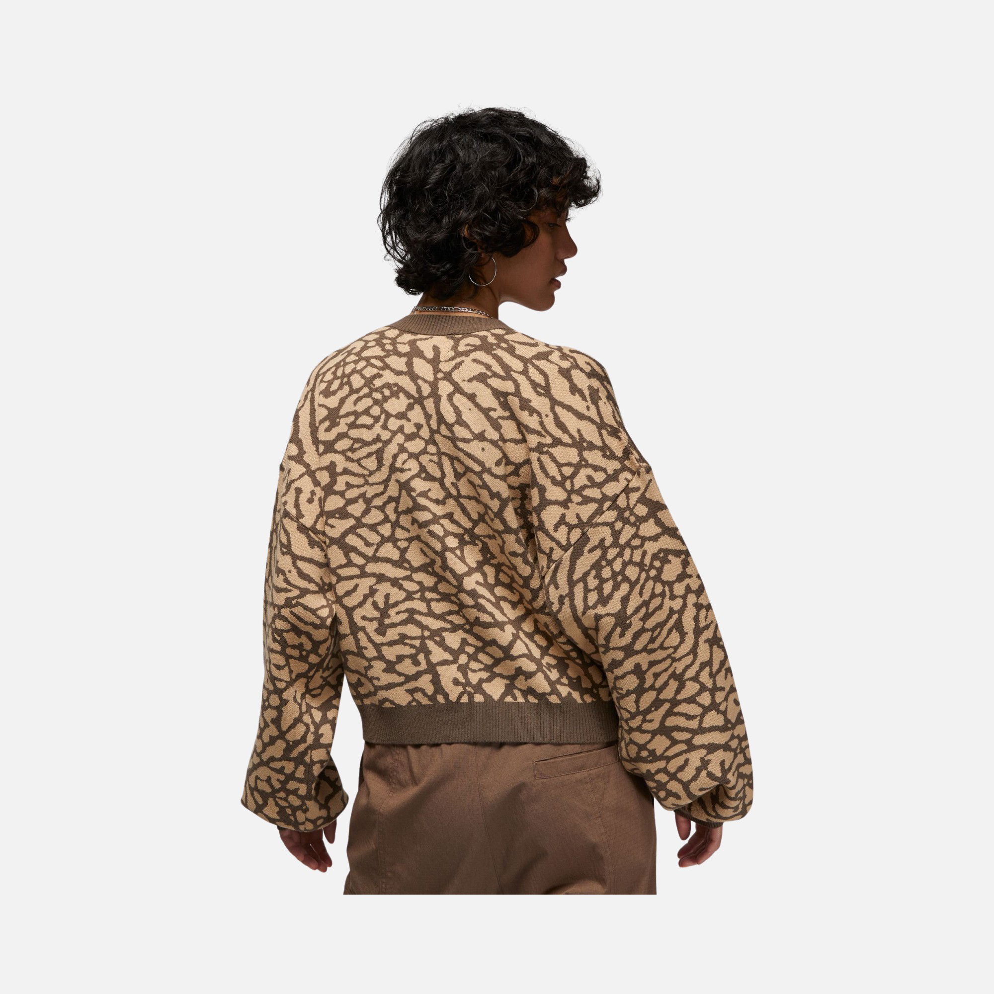 Nike Jordan Jaquard Knit Full-Button Kadın Ceket