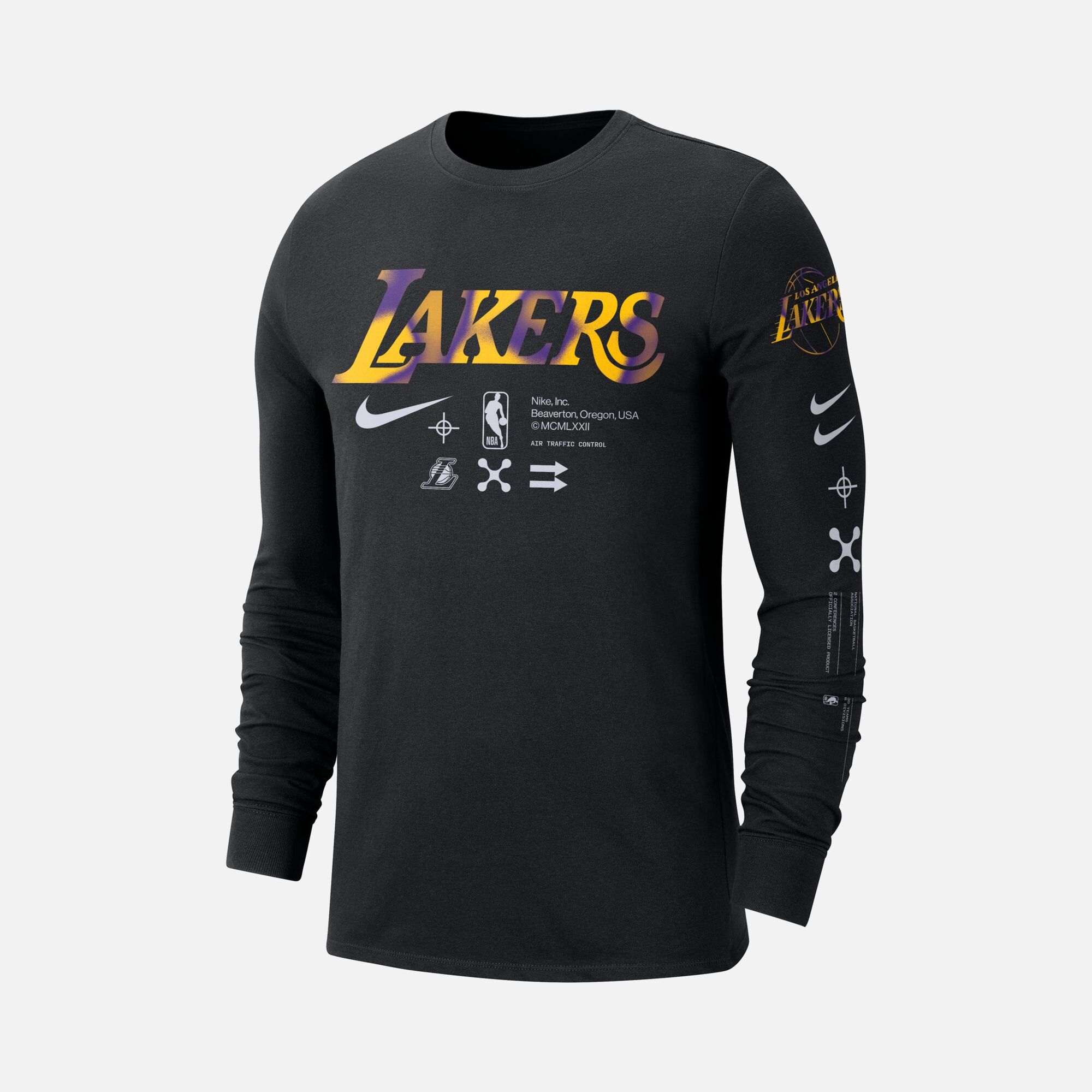 Nike Los Angeles Lakers NBA Long-Sleeve Erkek Tişört